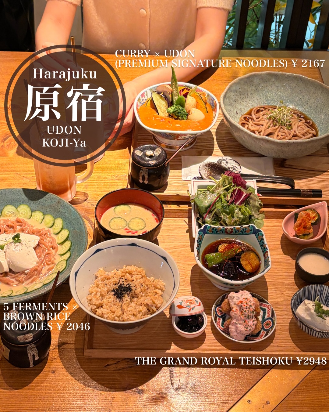 Brown Rice Udon and Fermented Vegan Set Meals