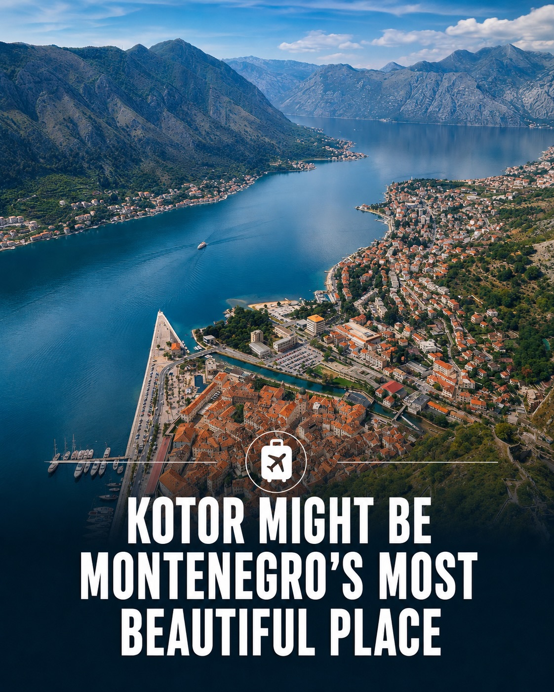 Dramatic Bay of Kotor and Medieval Fortifications