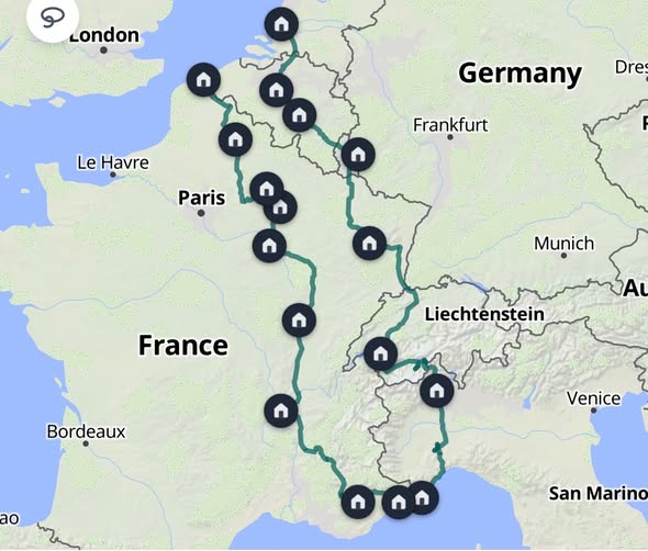 European Van Trip: Paris, Bordeaux, Frankfurt, Venice Stops