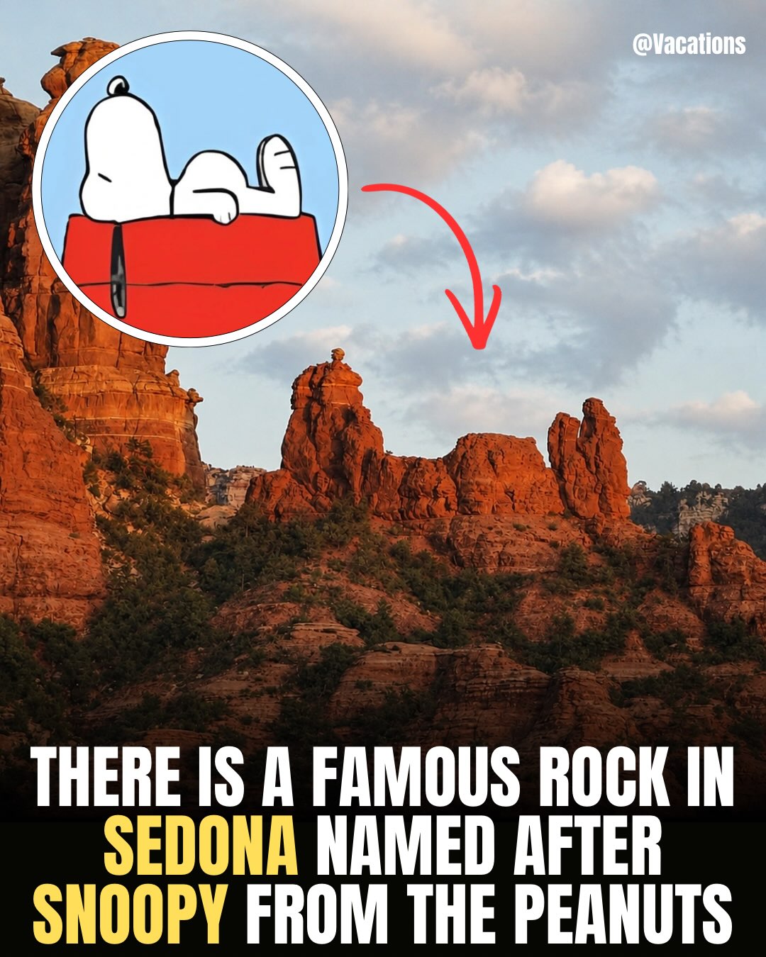 Sedona's Snoopy Rock Formation and Trails