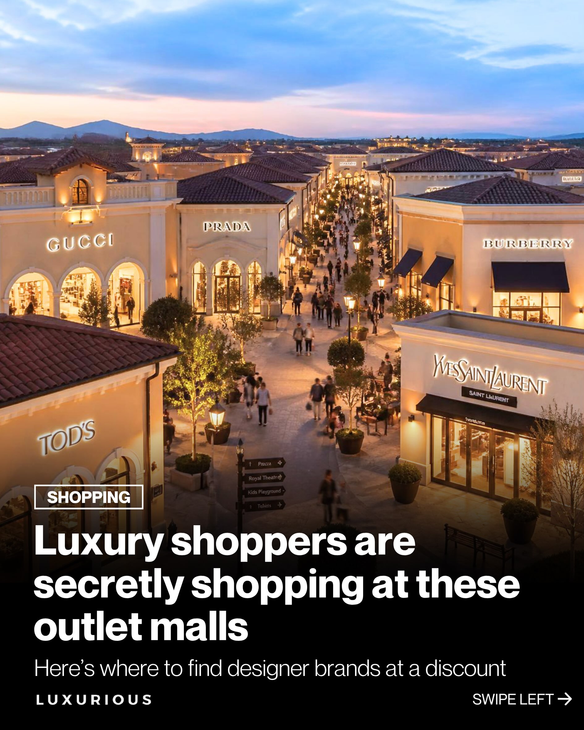 Global Luxury Outlet Malls Feature Designer Discounts