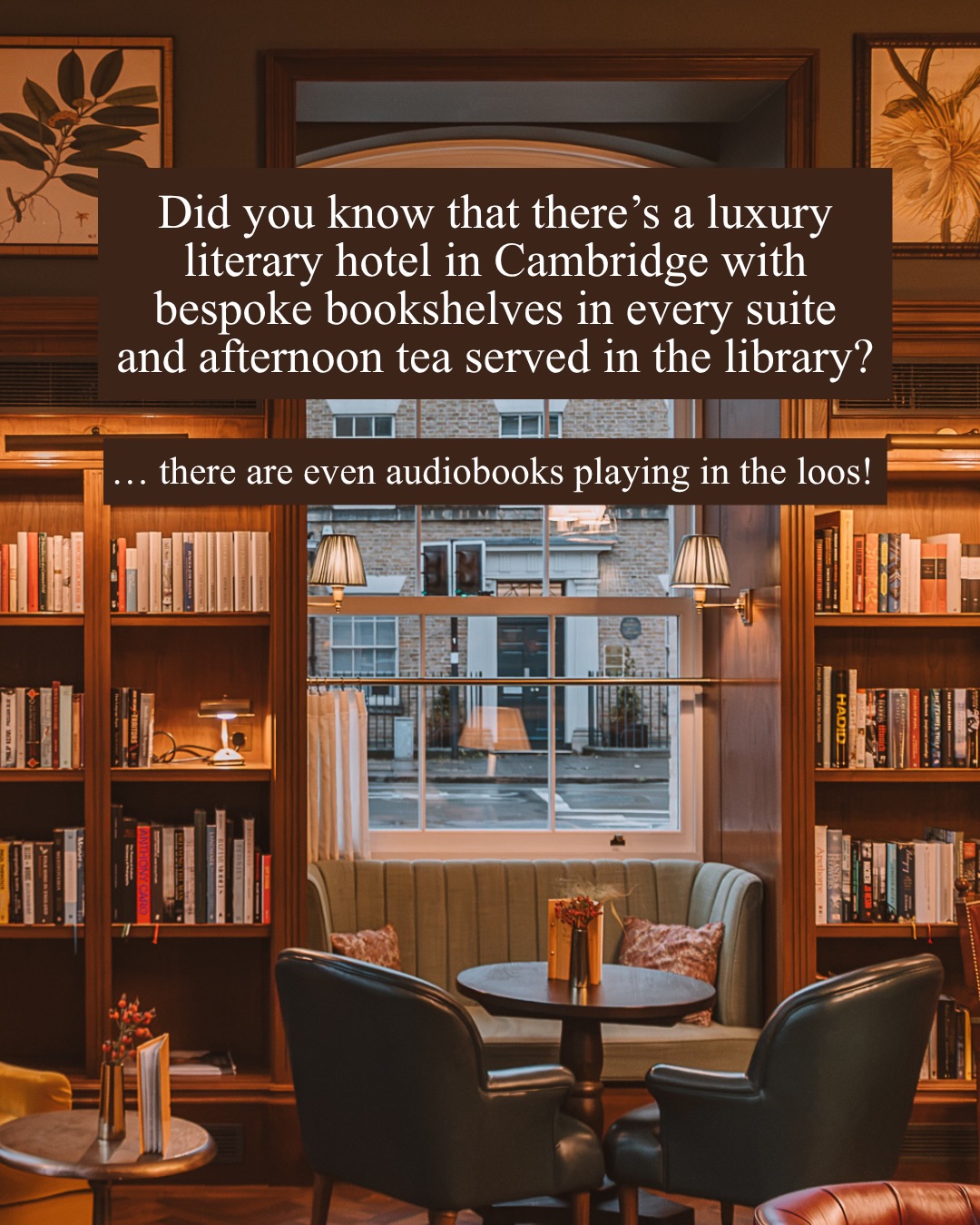 Cambridge Hotel Celebrates Literary Theme