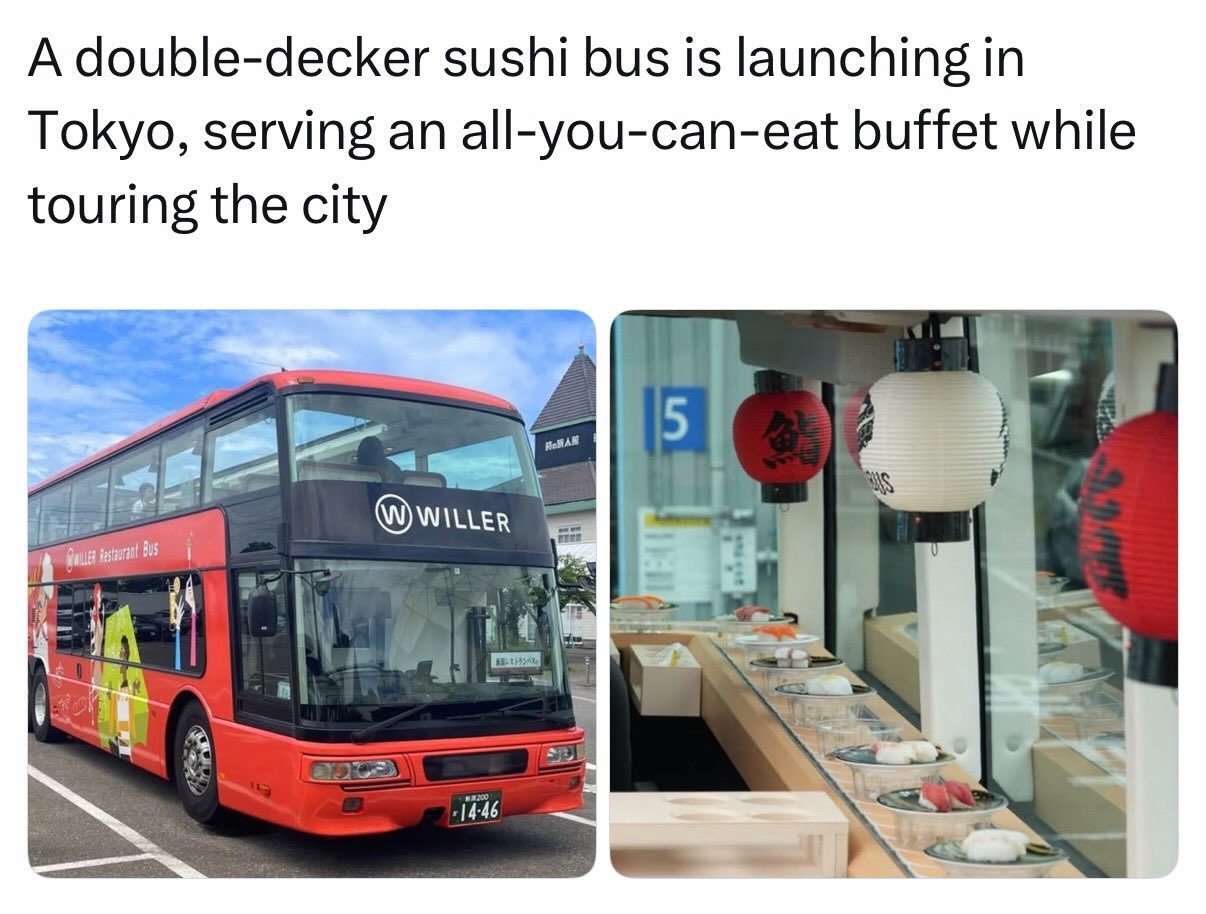 Tokyo's Moving Sushi Restaurant Offers City Views