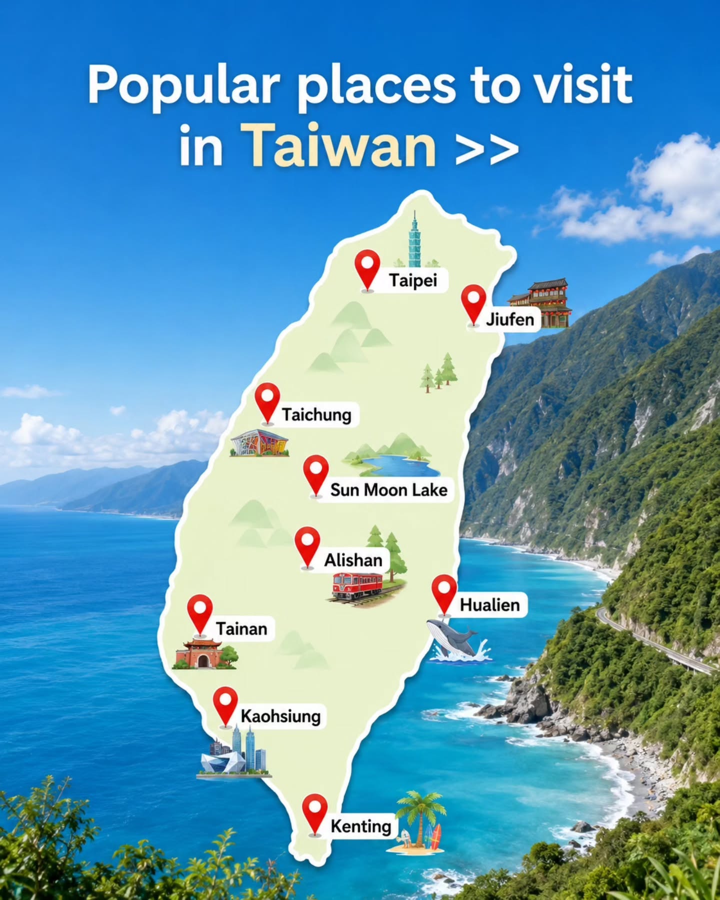 Taiwan's Diverse Attractions: From Taipei to Kenting