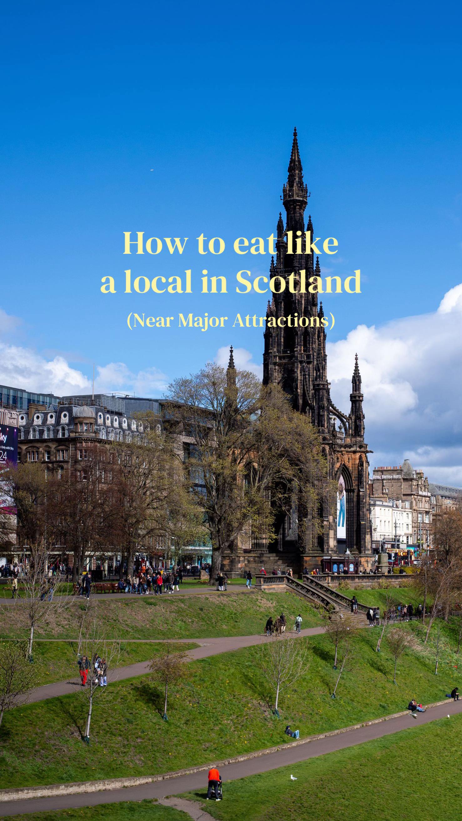 Scottish Restaurants Near Tourist Attractions
