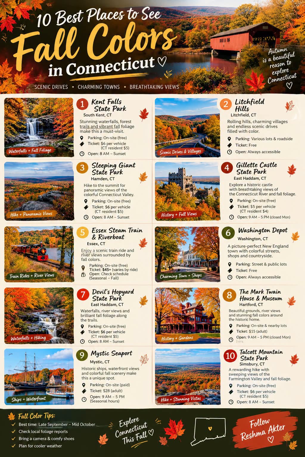 Connecticut's Best Fall Foliage Destinations