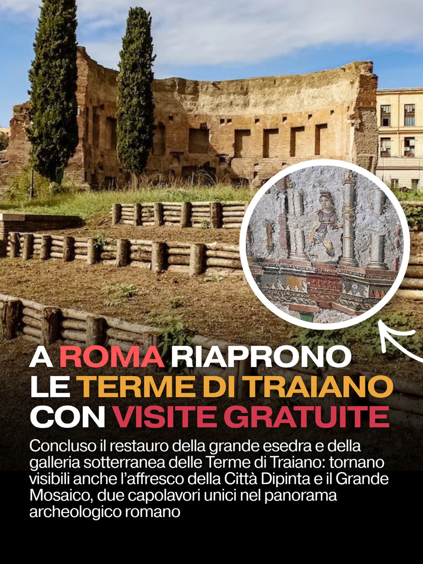 Rome's Baths of Trajan Reopens After Restoration