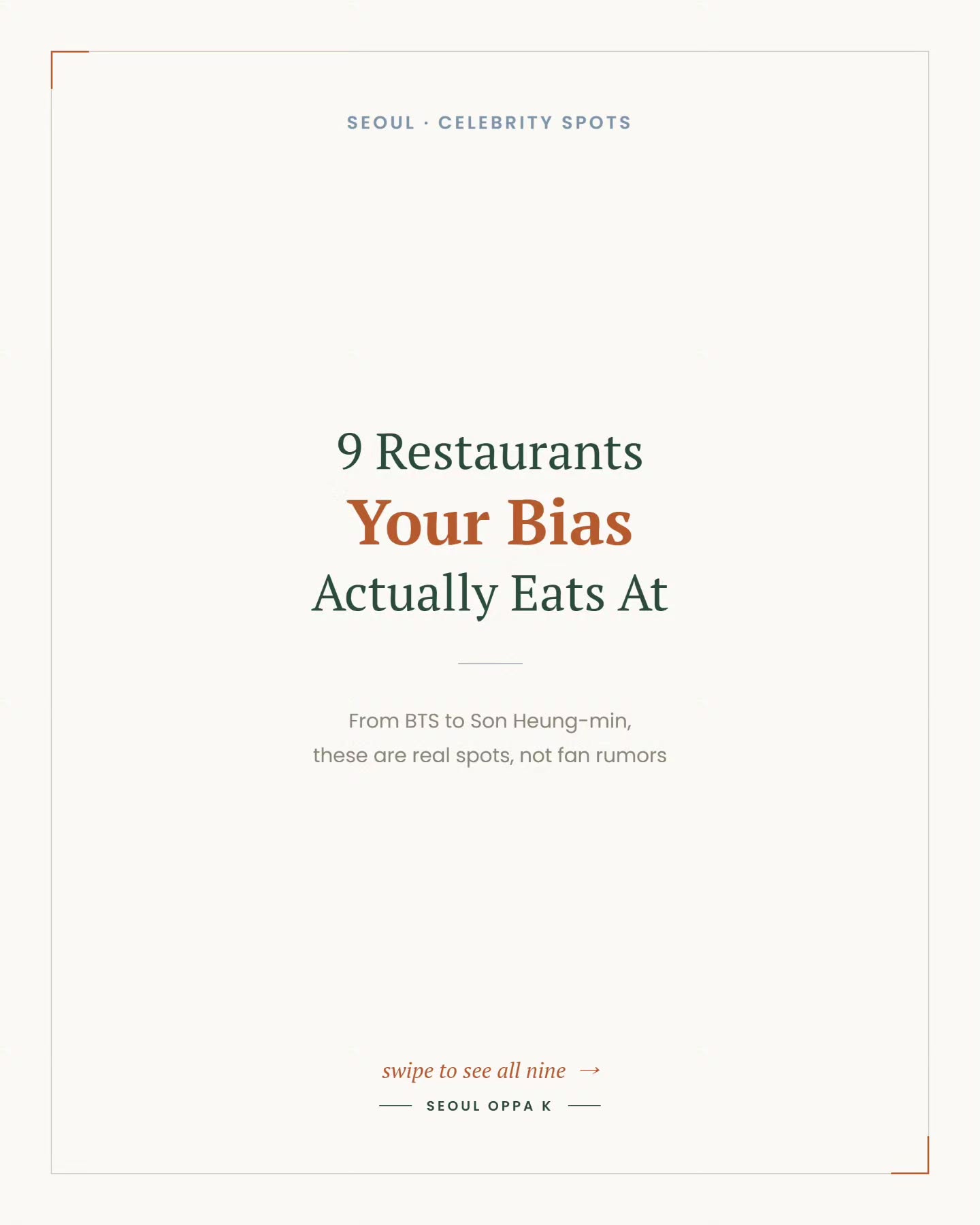 Seoul Restaurants Frequented By K-Pop Idols