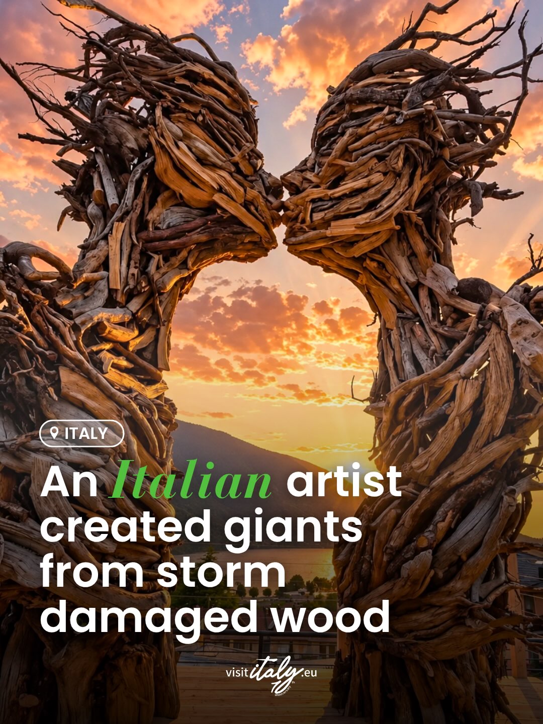 Monumental Wood Sculptures Across Italy By Martalar