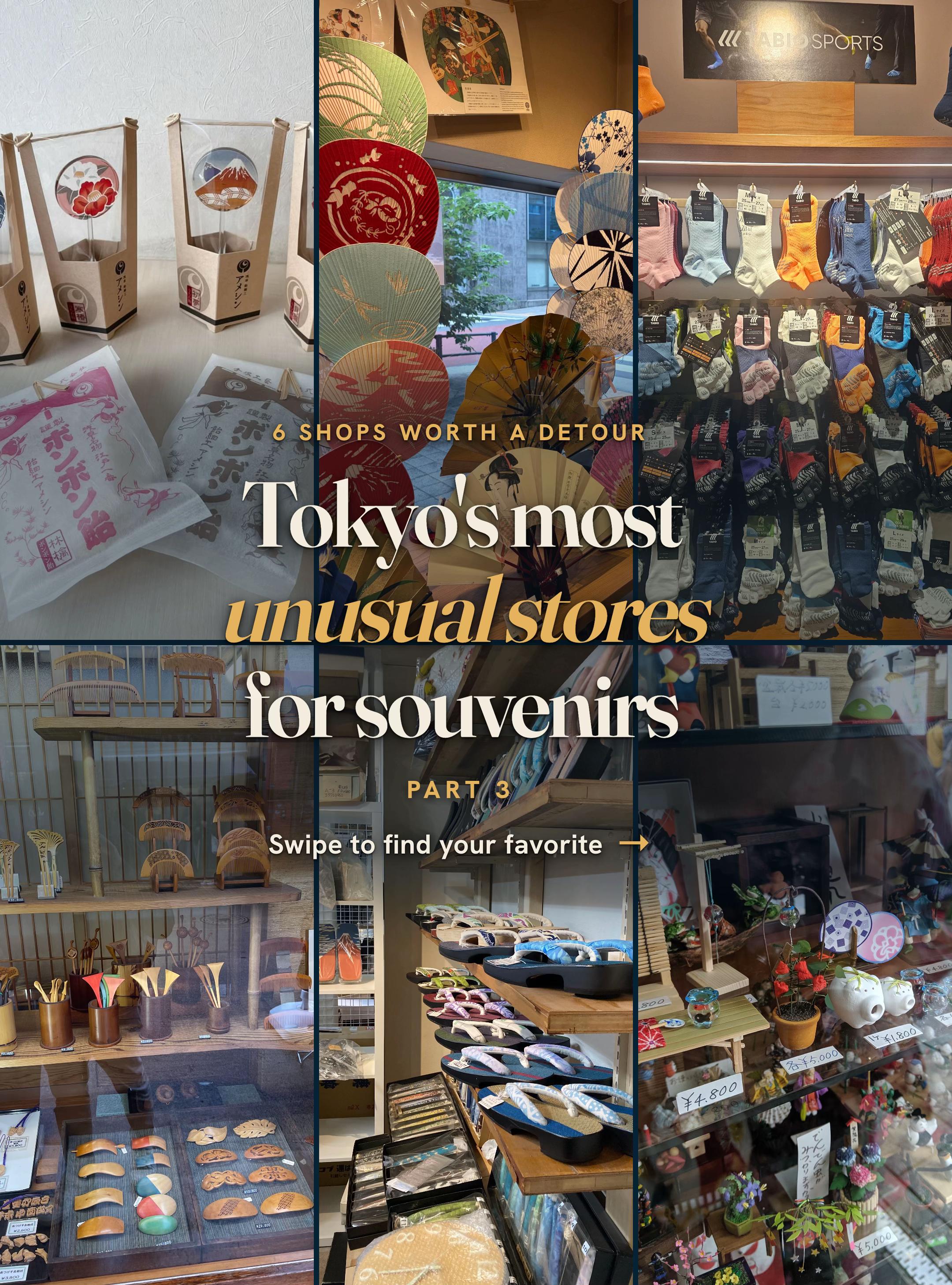 Tokyo Souvenir Shops for Unique Japanese Crafts