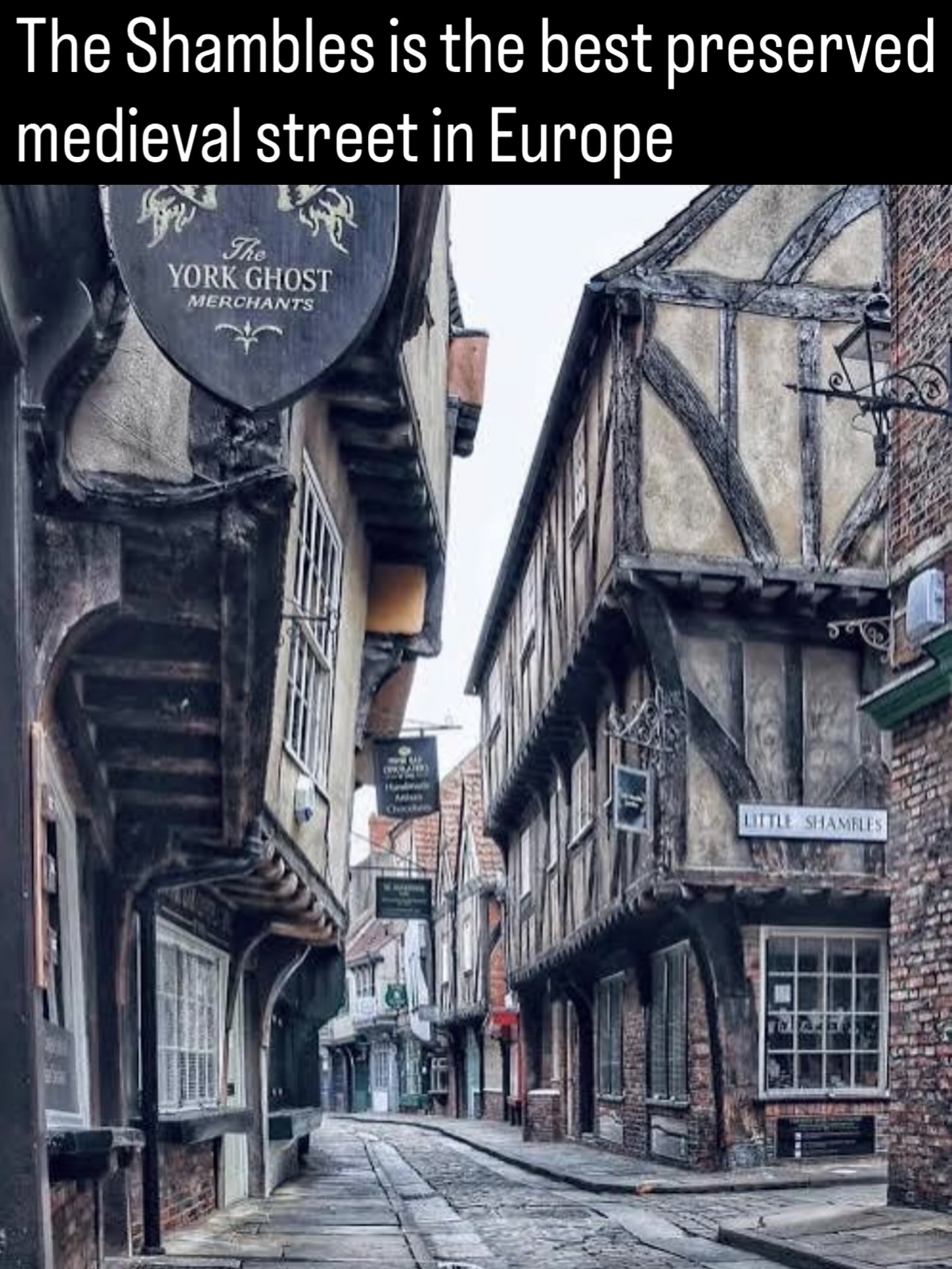 York's Medieval Shambles and Ghostly Shops