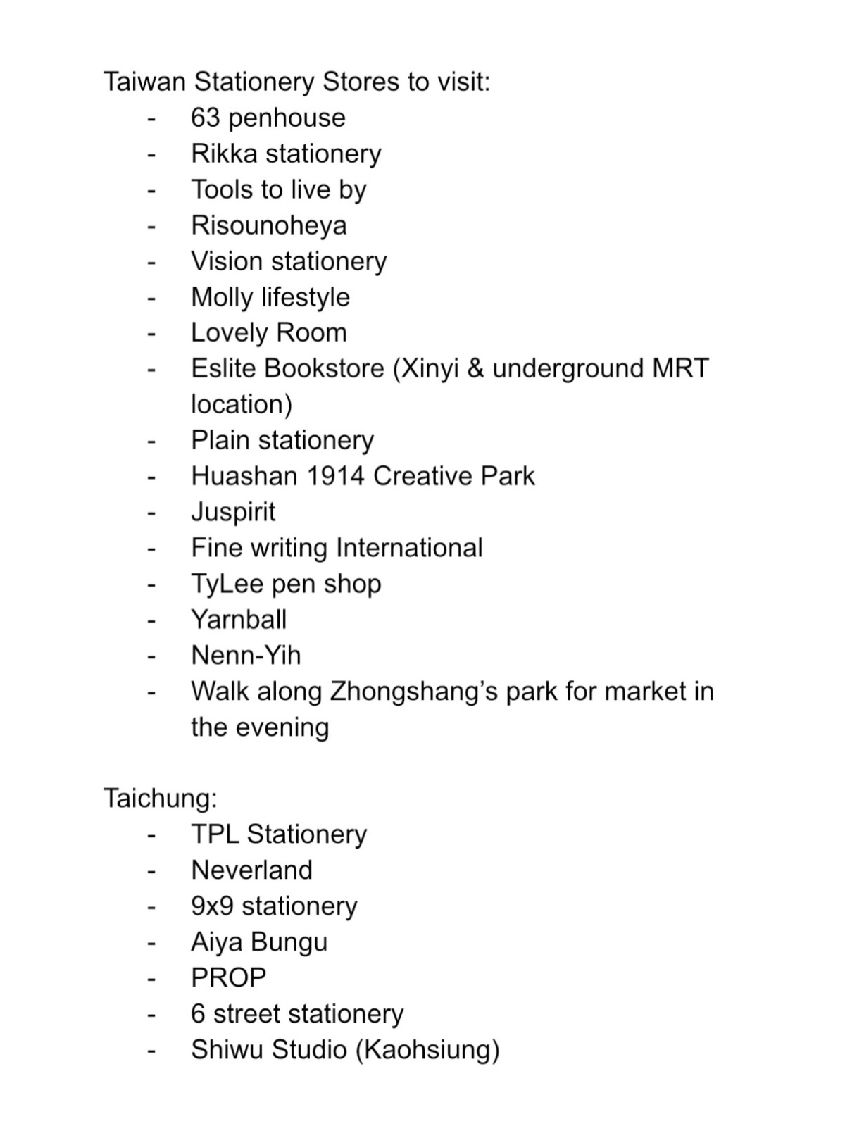 Taiwan's Top Stationery Shops and Creative Spaces
