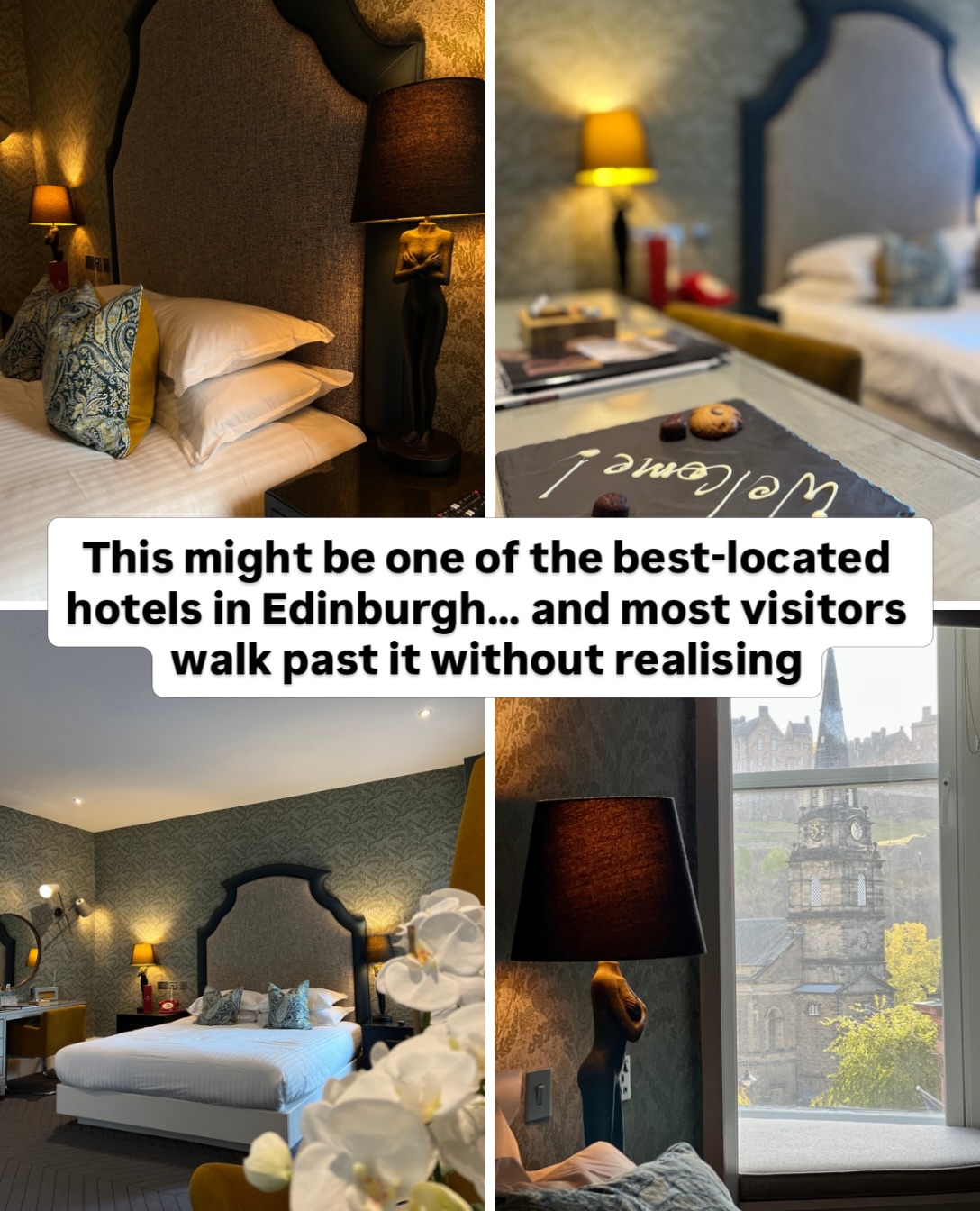 Edinburgh Hotel: Dining, Gin Bar, and Castle Views