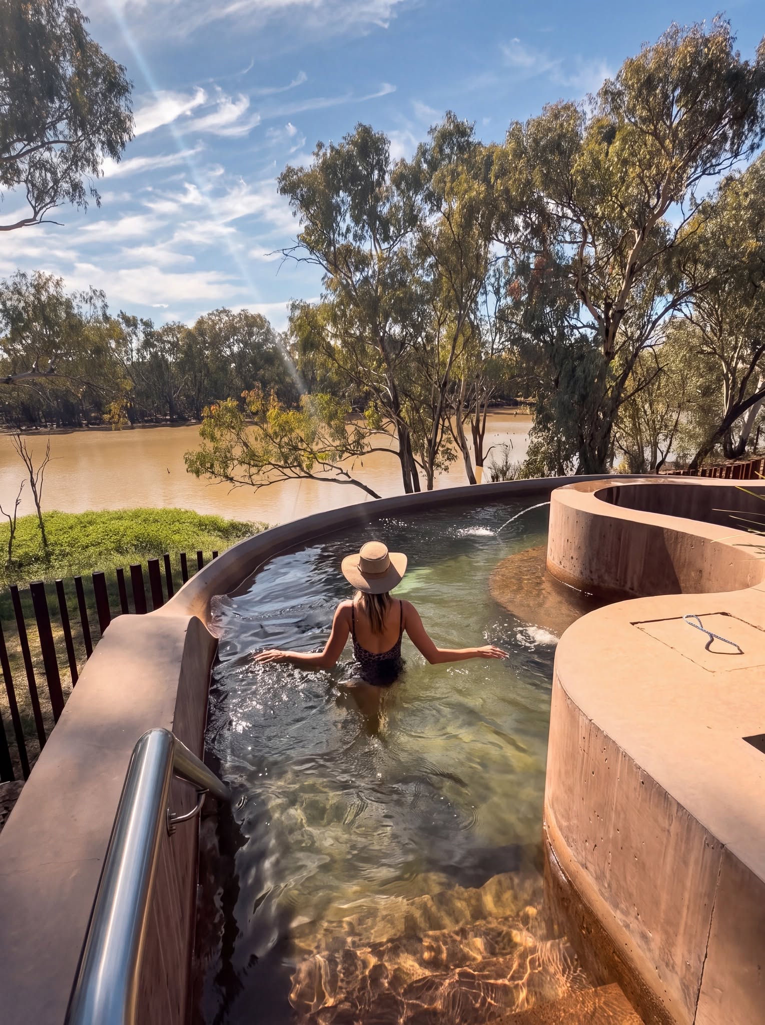 Outback Queensland Hot Springs By Warrego River