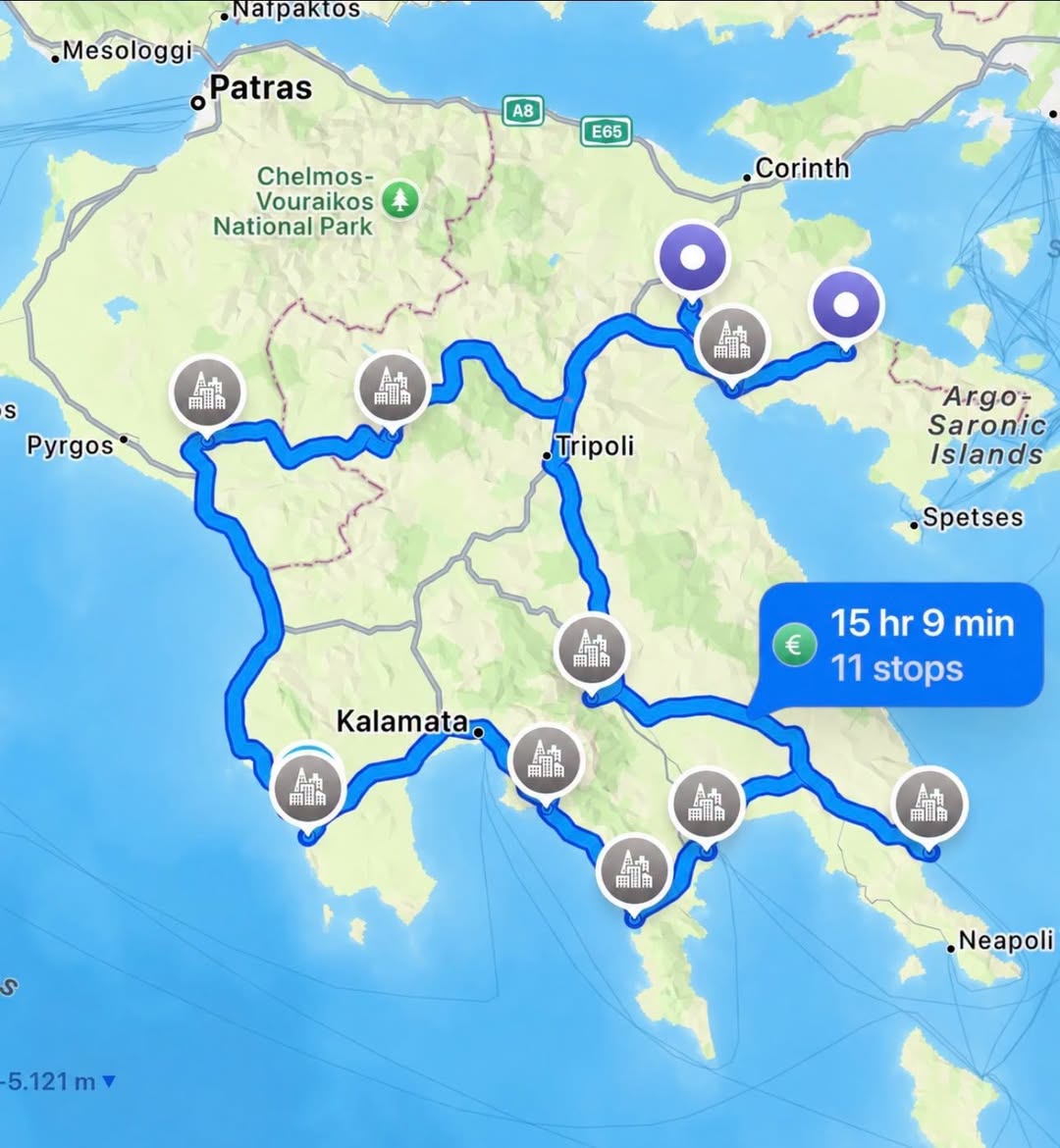 Peloponnese Road Trip: Ancient Sites and Coastal Towns