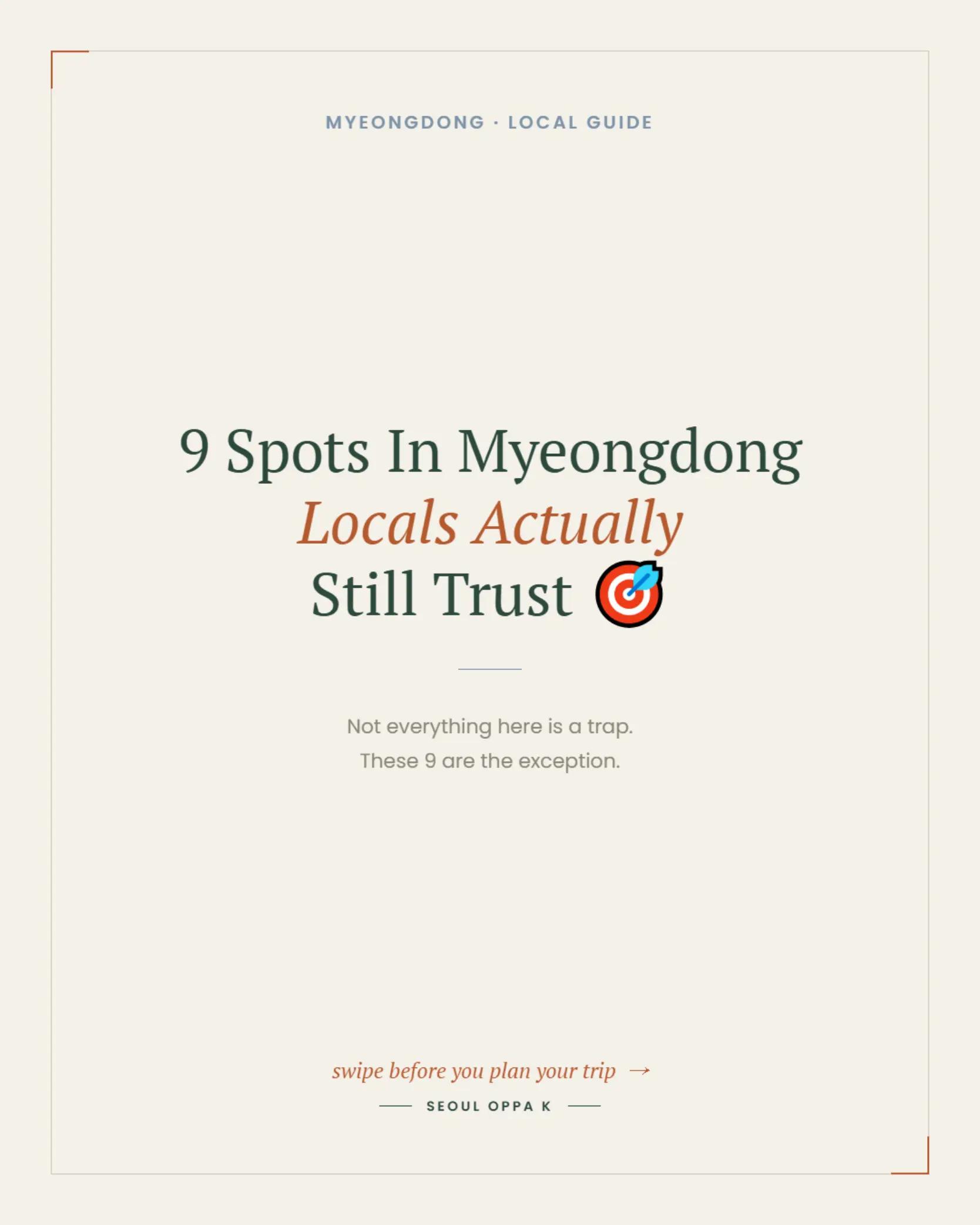 Myeongdong's Trusted Eateries And Cafes