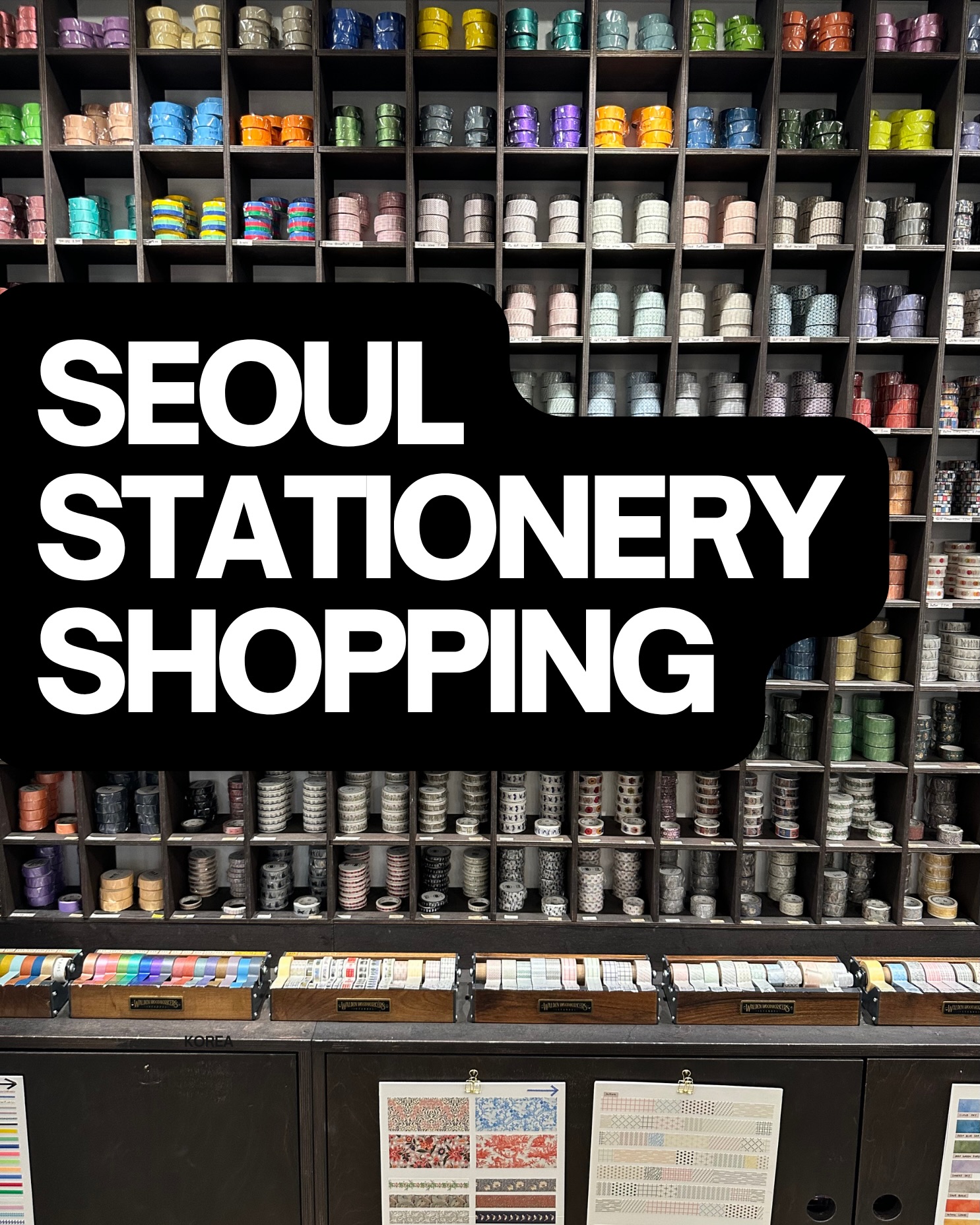 Seoul Stationery Haul: Diverse Shops and Finds