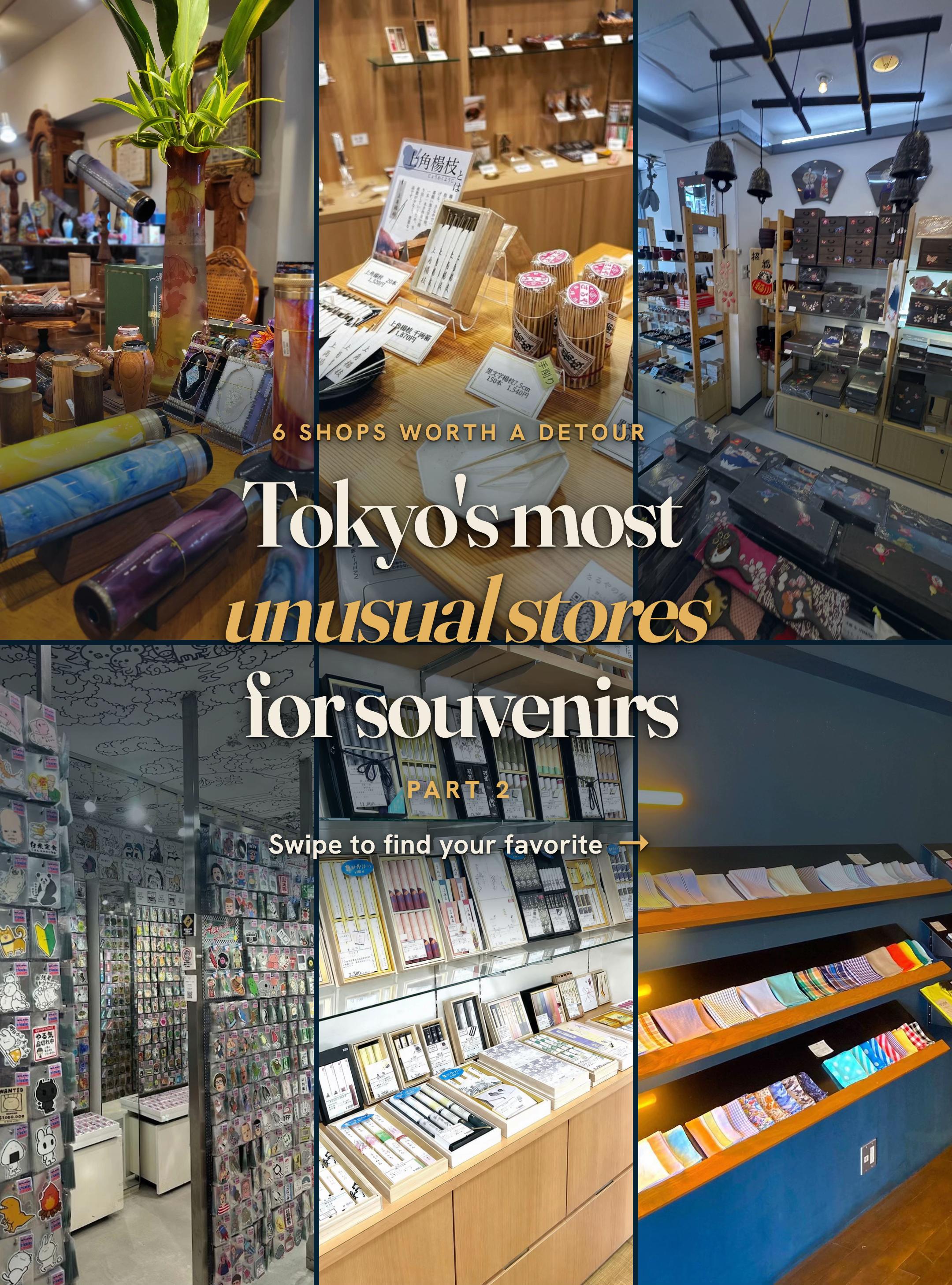 Tokyo Souvenir Shops Featuring Unique Gifts