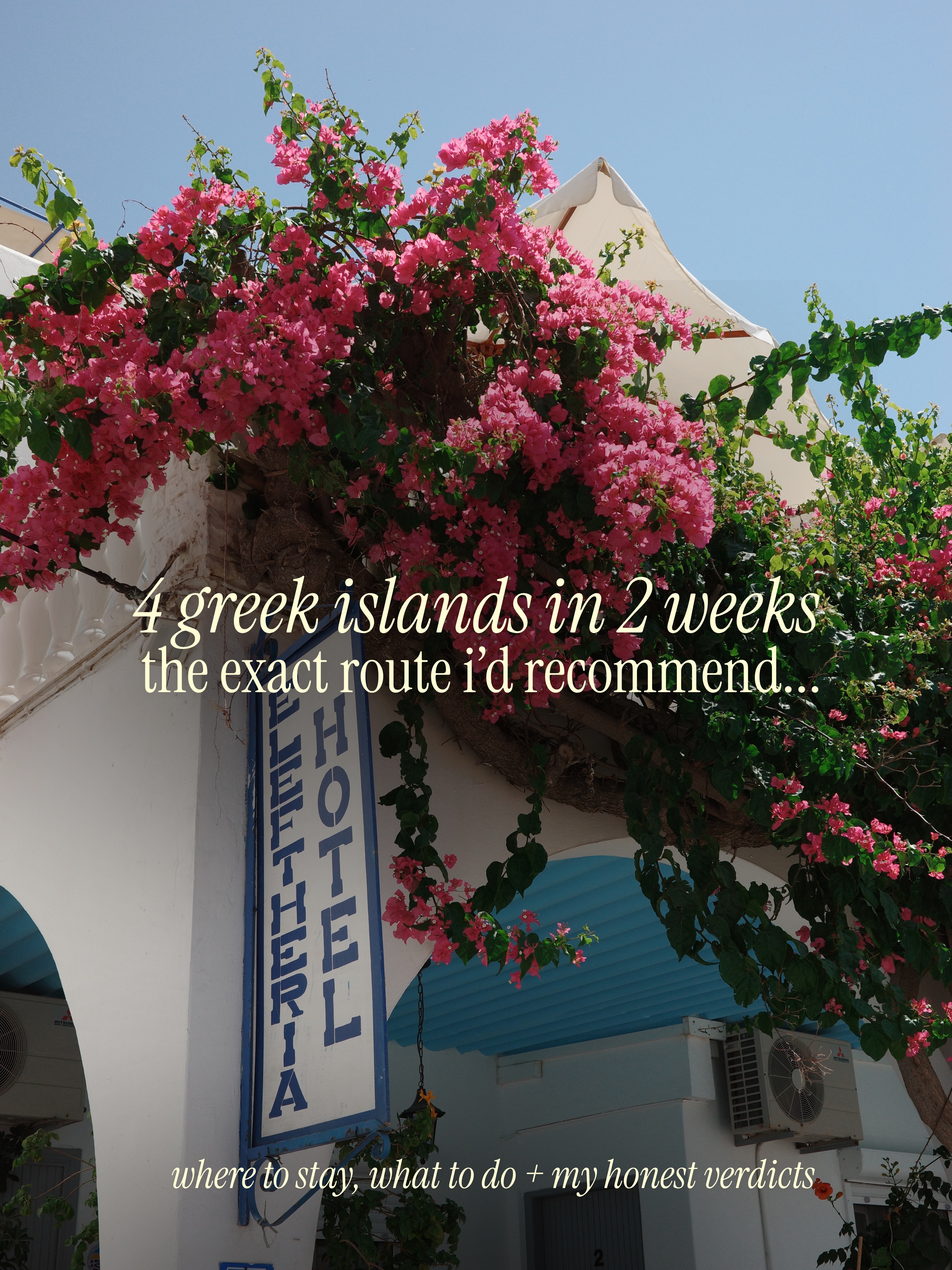 Greek Island Hopping Itinerary For The Cyclades