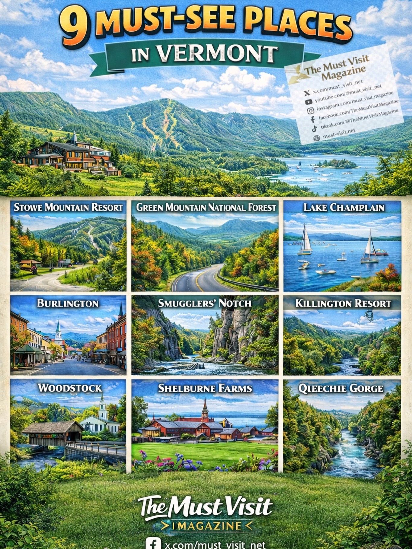 8 Attractions in Vermont