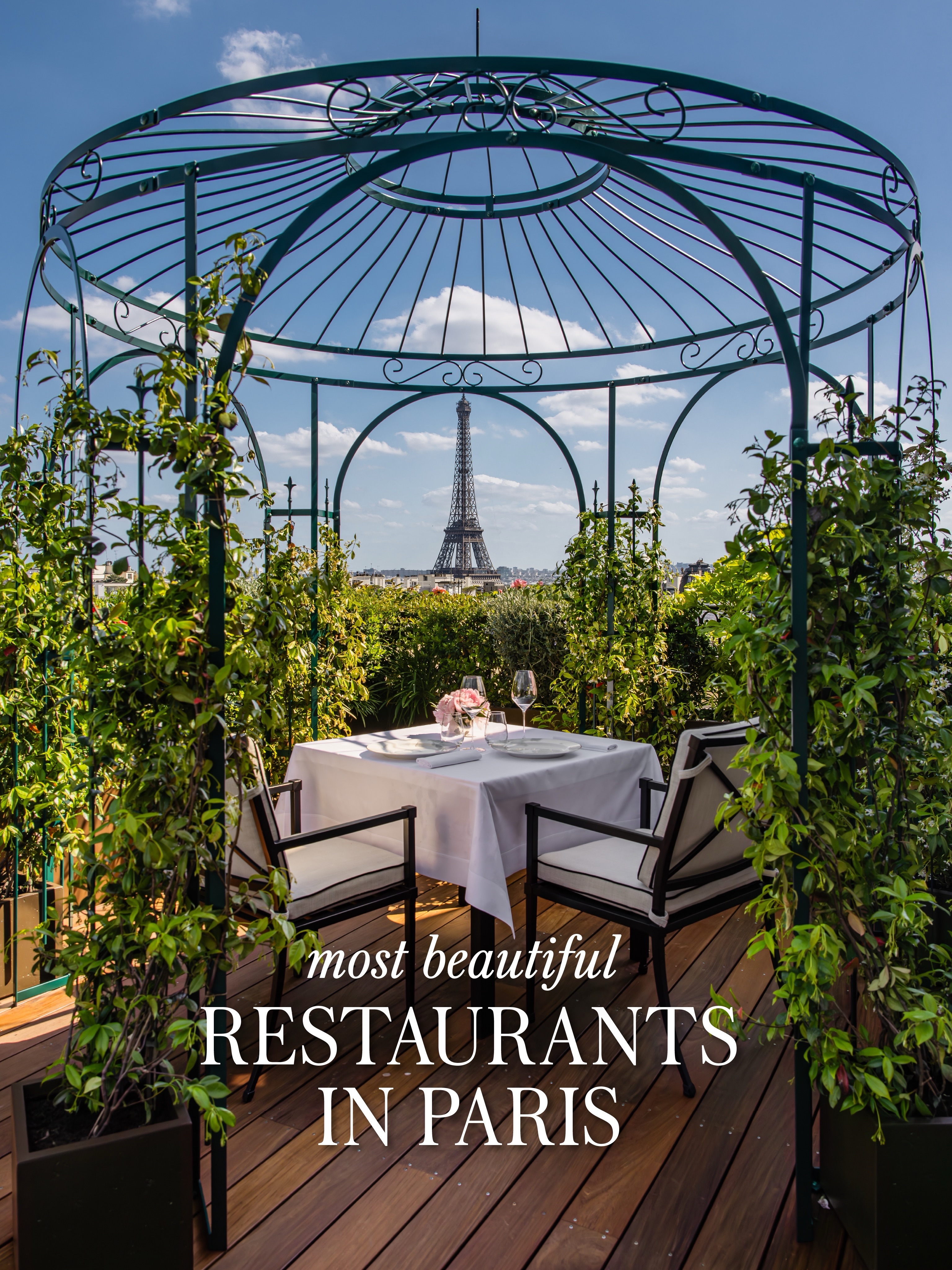 Paris Landmarks, Restaurants, and Gardens