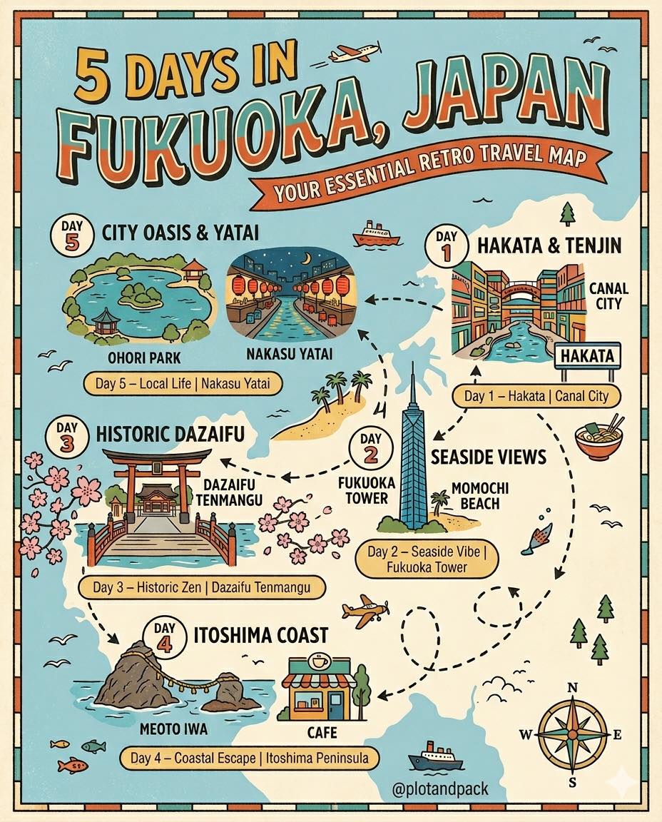 Fukuoka's Top Attractions: Parks, Shrines, and Seaside Views