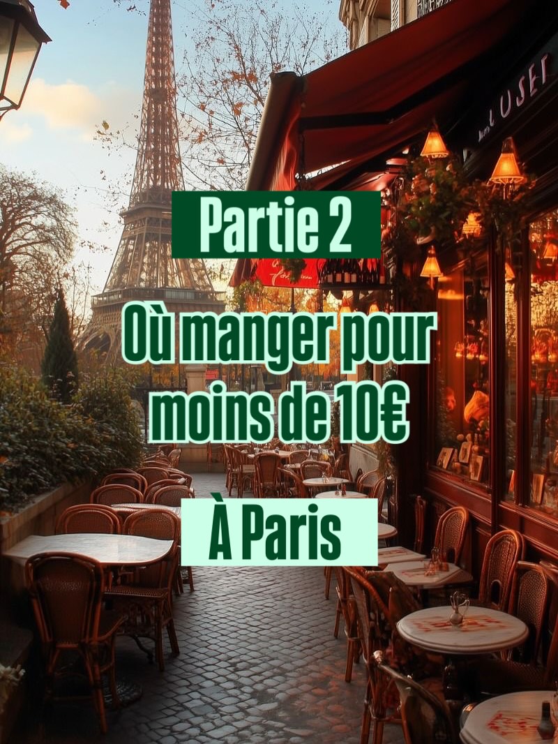 Parisian Eateries Under Ten Euros