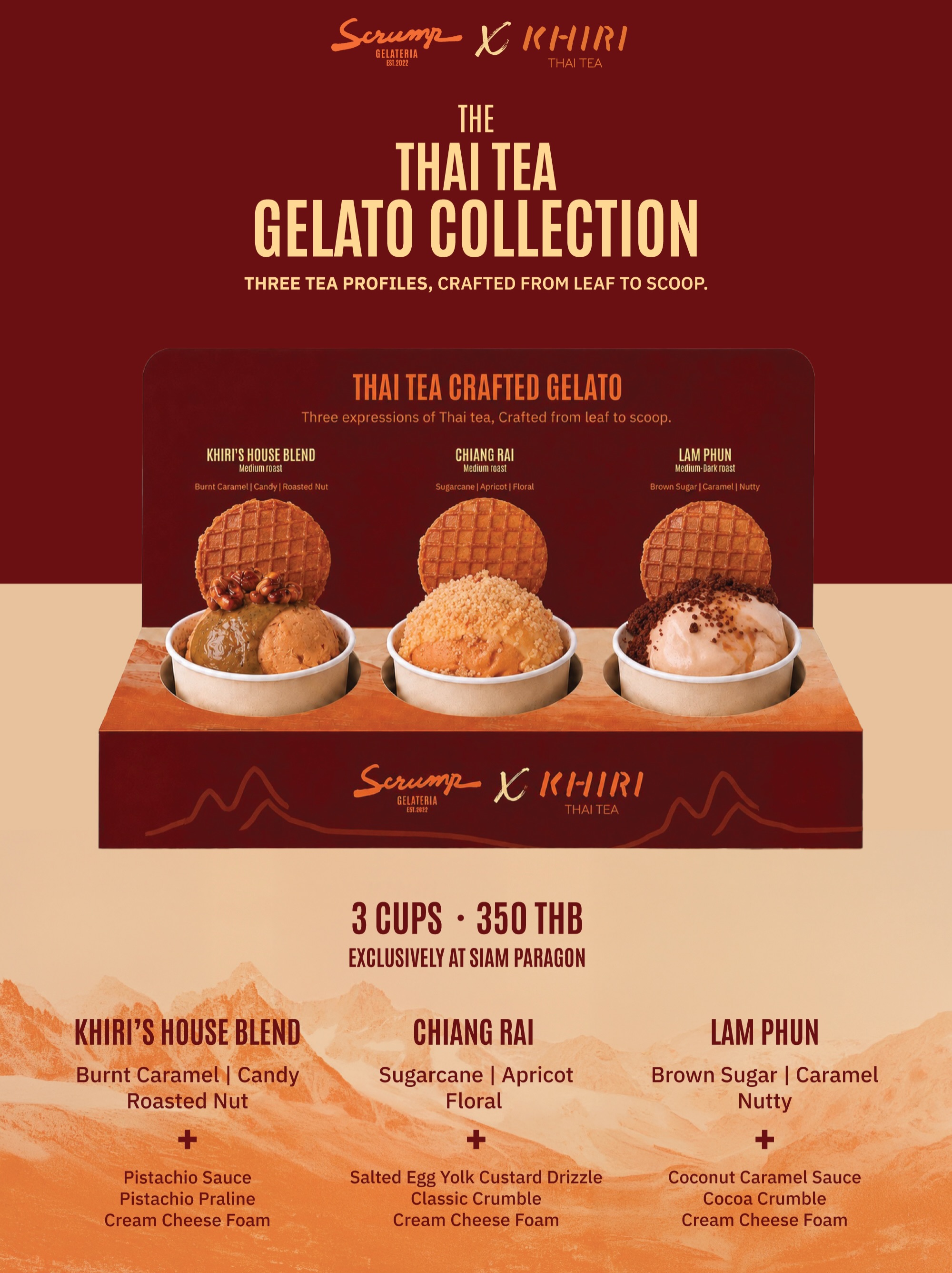 Thai Tea Gelato Collection at Siam Paragon
