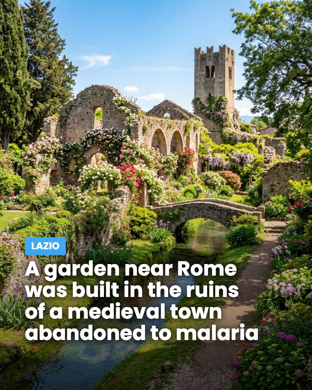 Romantic Gardens Amidst Ancient Ruins
