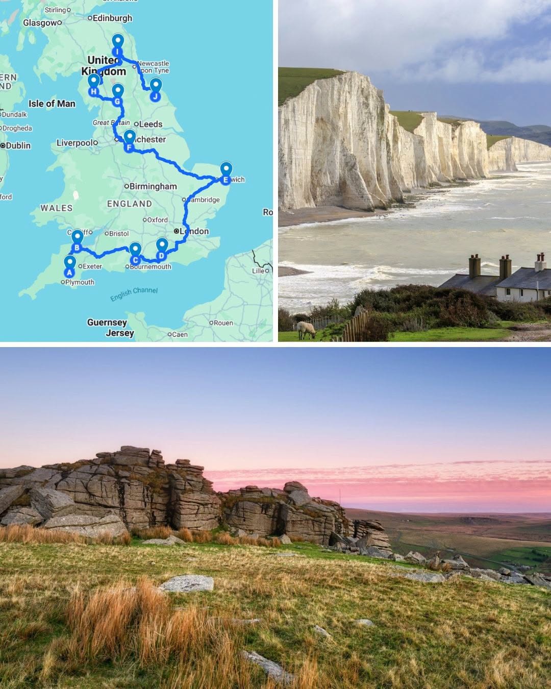 England's National Parks And Coastal Cliffs