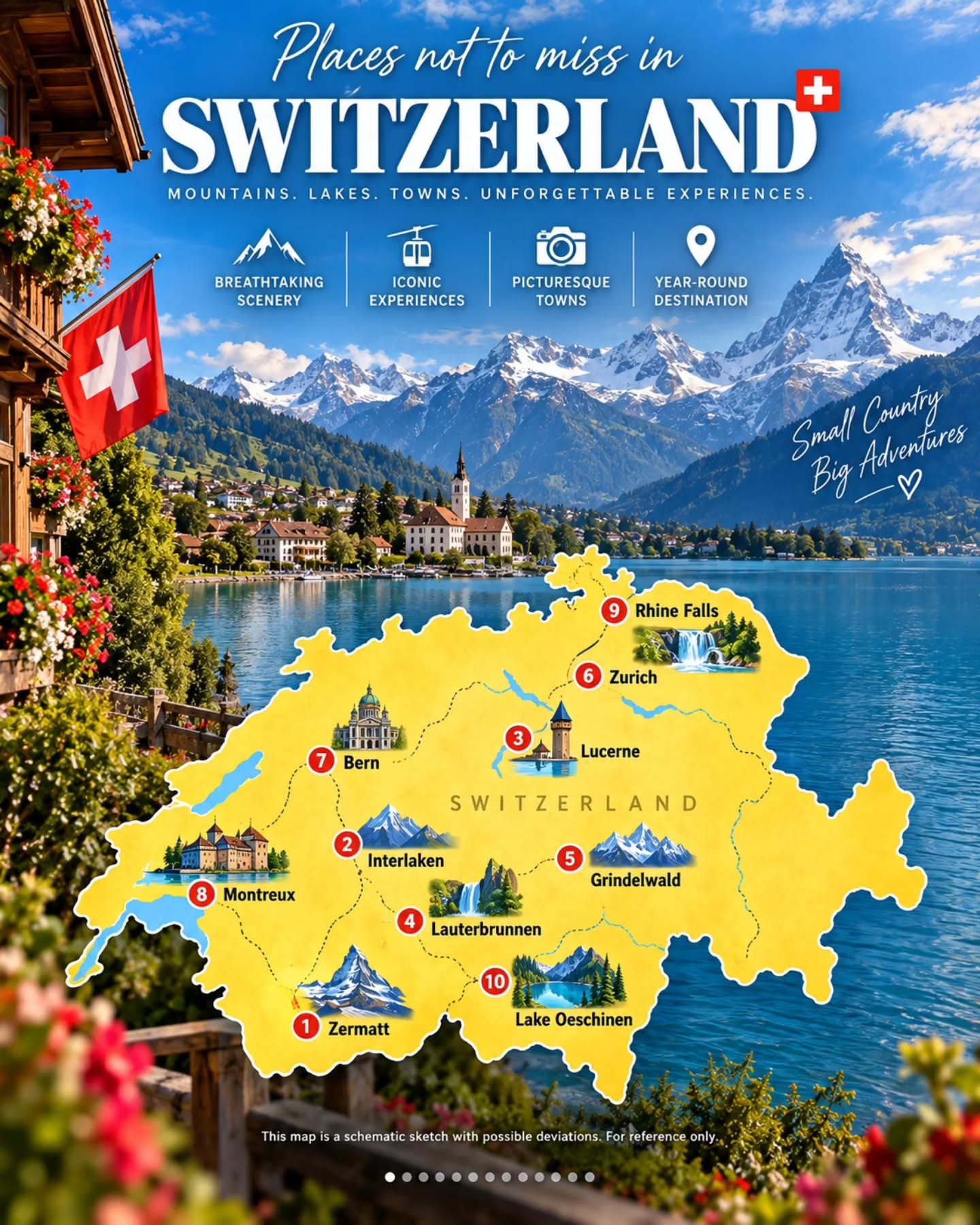 Top Swiss Destinations: Mountains, Lakes, and Cities