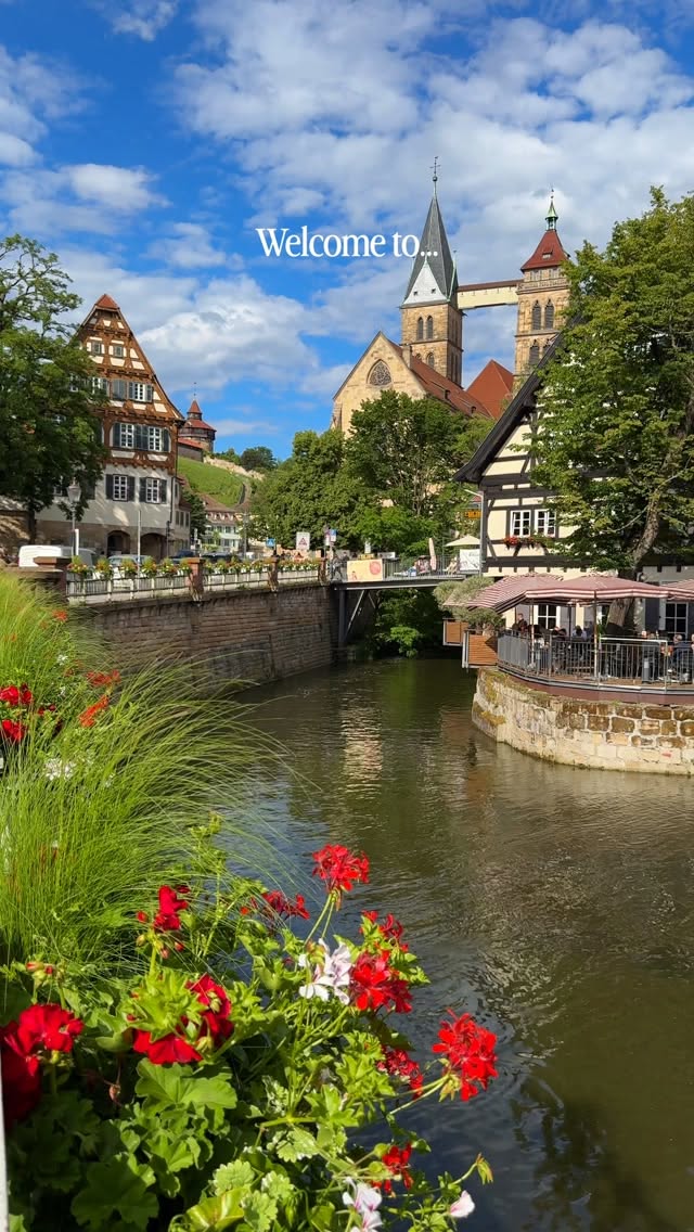 Towns With Rivers and Churches in Germany