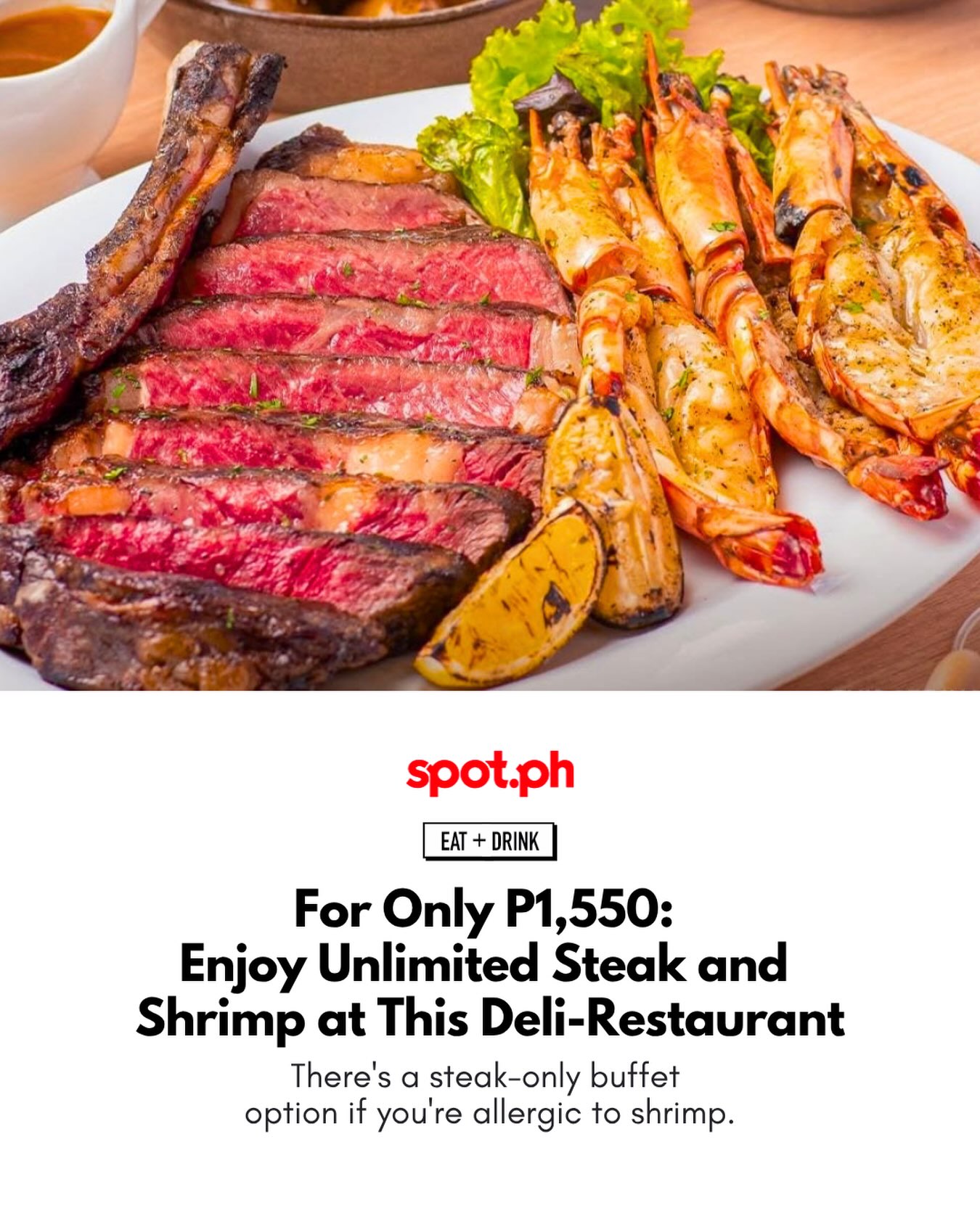 One World Deli Offers Unlimited Steak & Shrimp