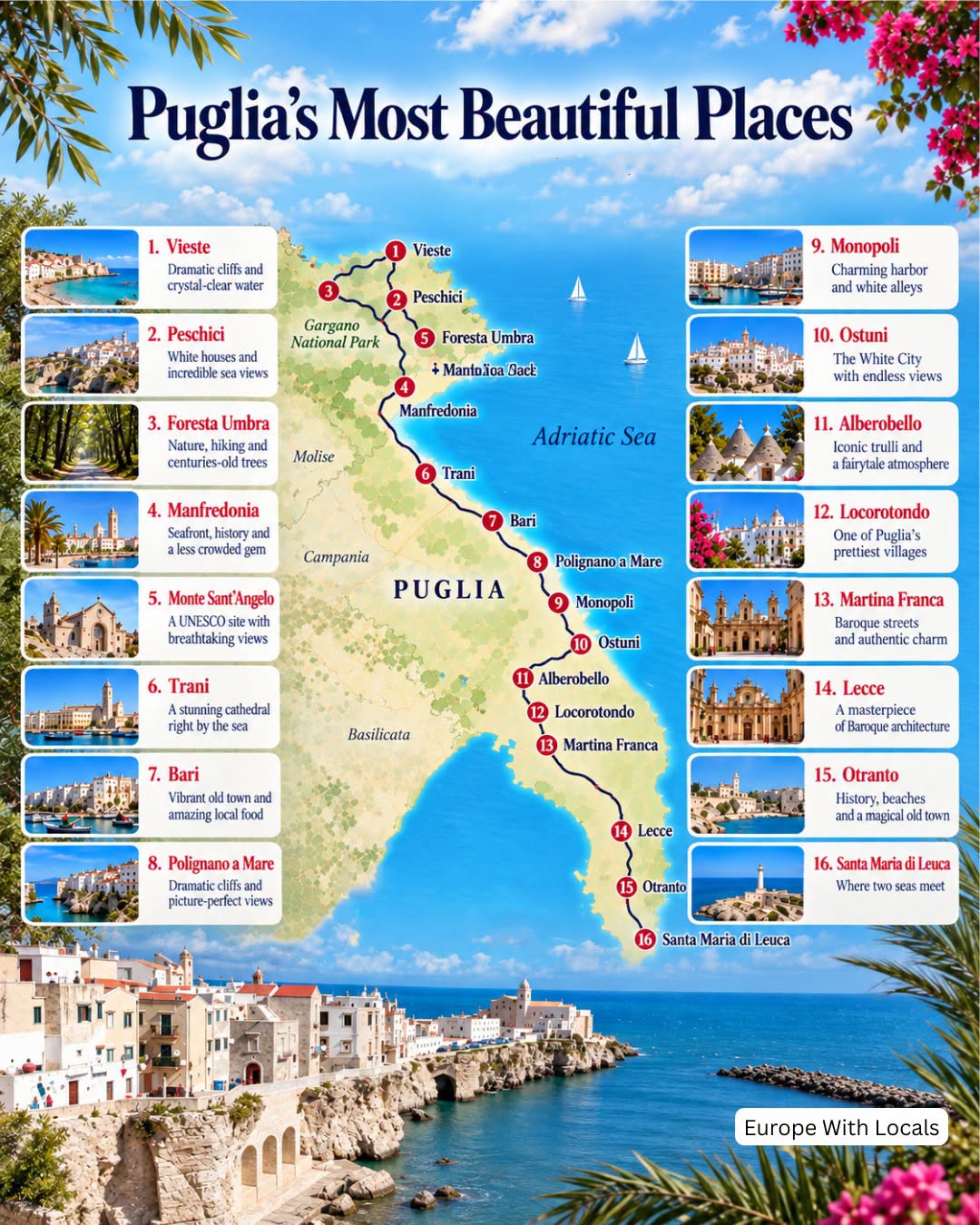 16 Places in Apulia
