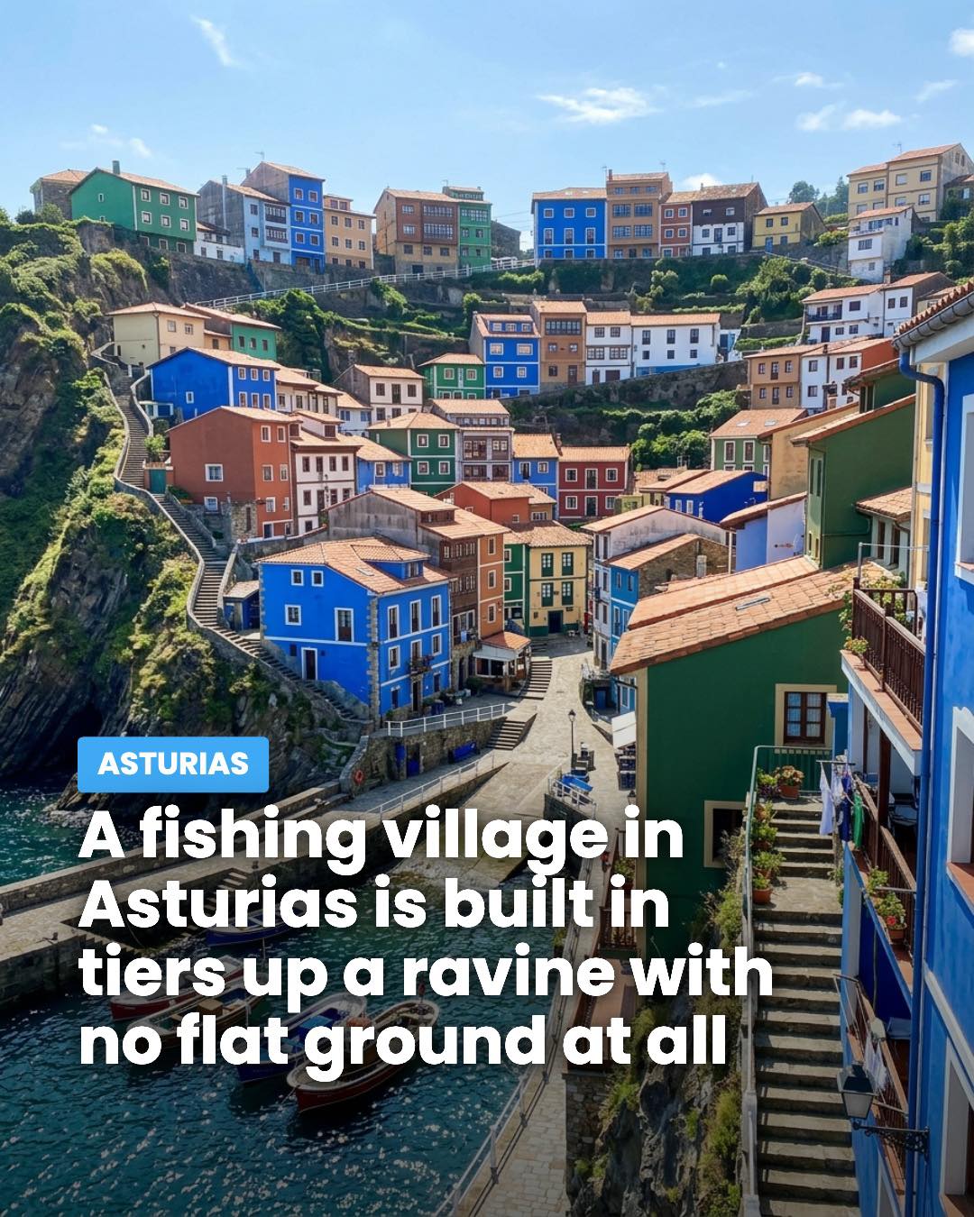 Cudillero: Cliffside Village of Colorful Houses and Steps