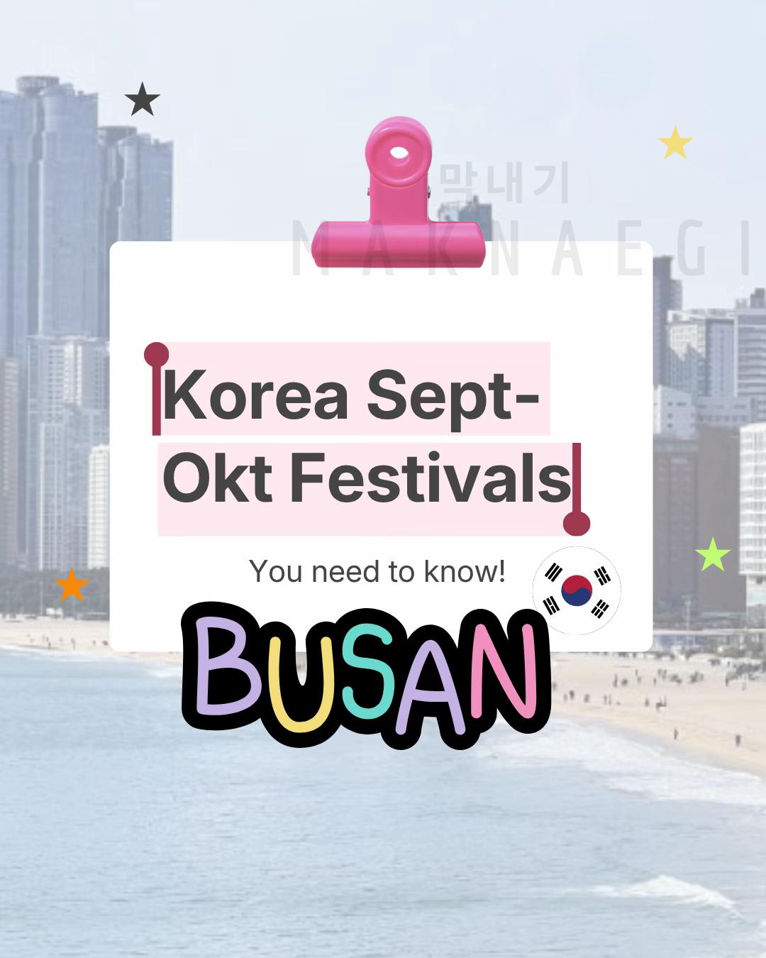Busan's Autumn Festivals and Attractions