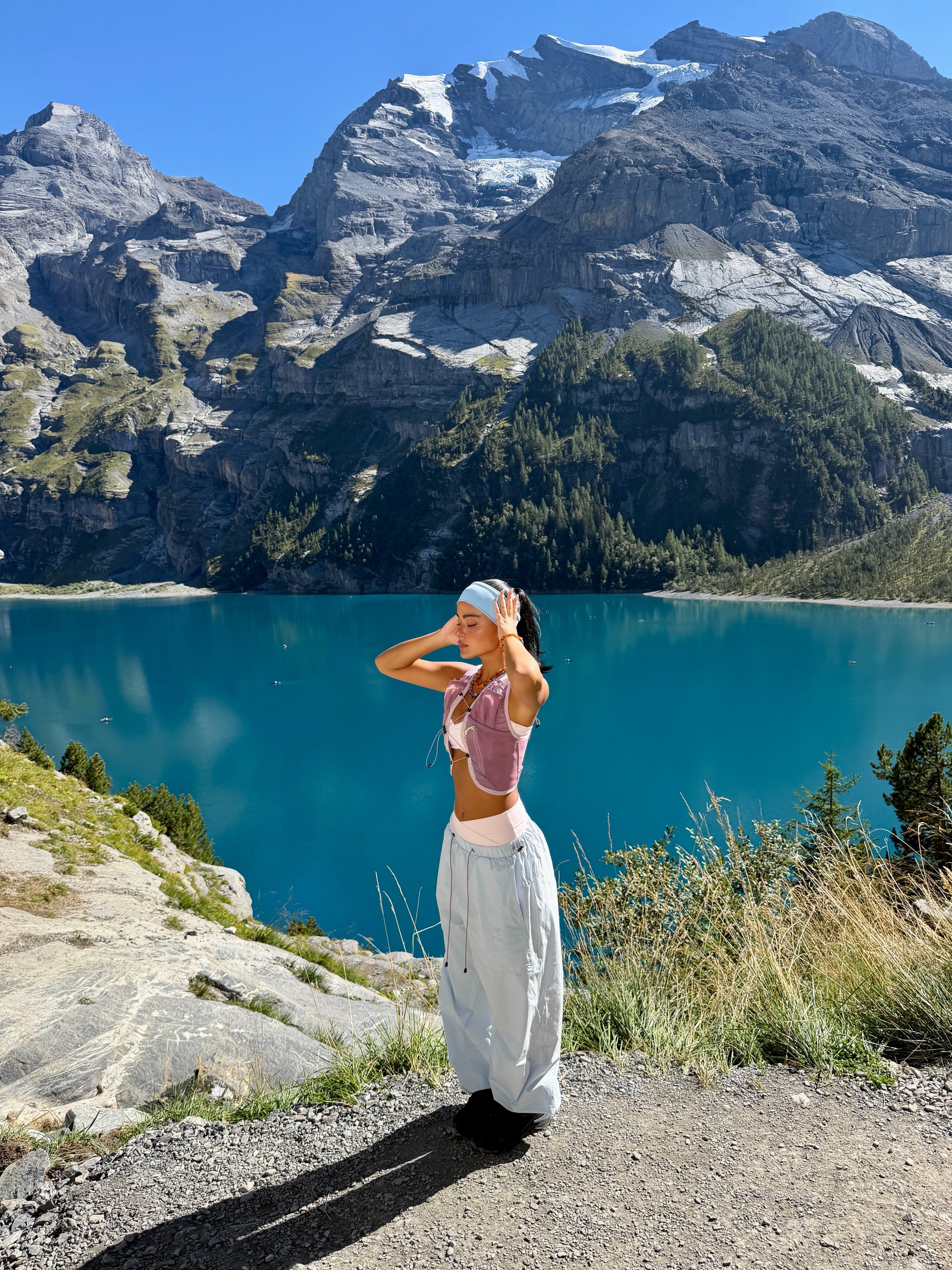 Turquoise Lake Amidst Alpine Scenery