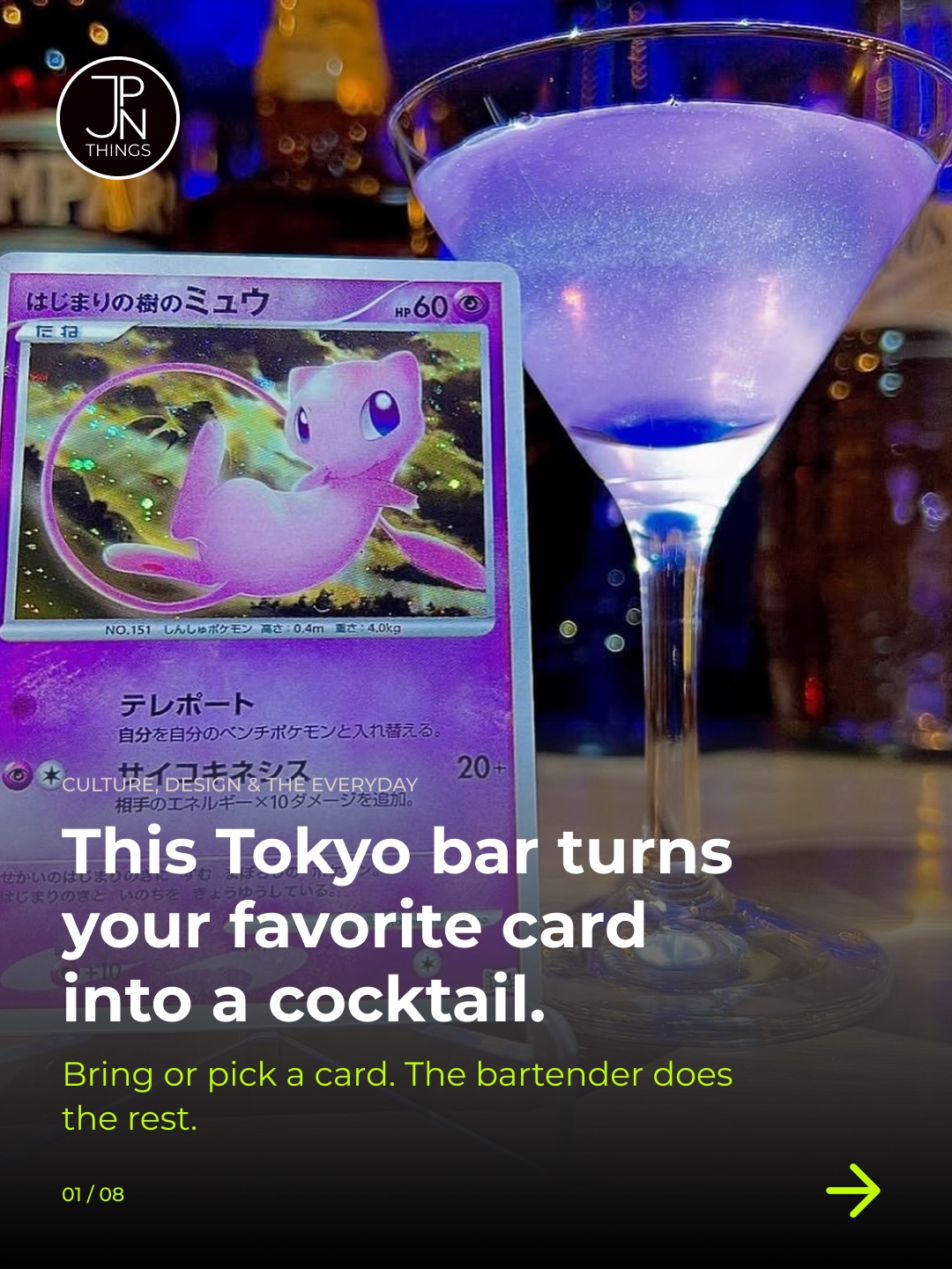 Tokyo Bar Turns Cards Into Cocktails