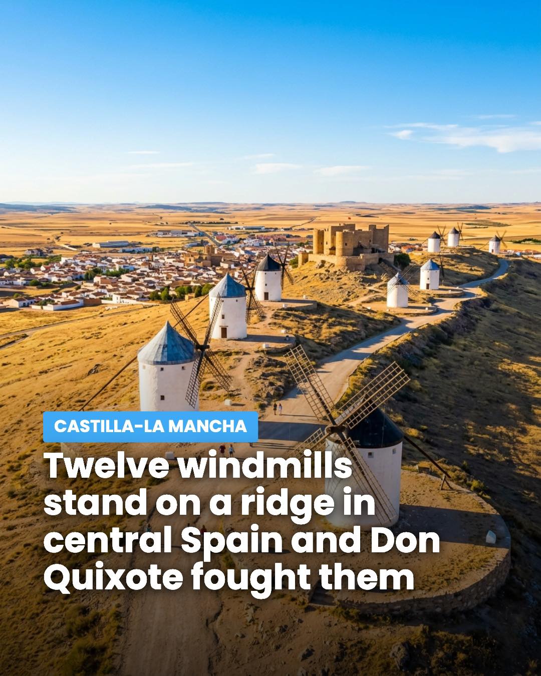 Consuegra Windmills And Castle On Cerro Calderico