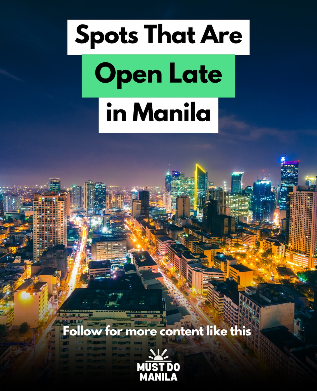 Manila's Best Late-Night Cafes and Restaurants