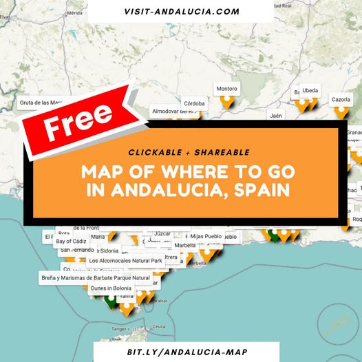 Map Of Andalucia's Top Travel Destinations