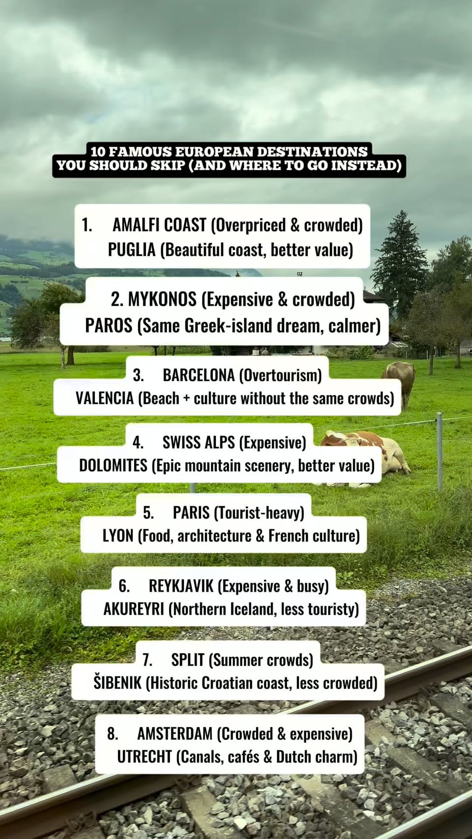 European Destinations: Skip Popular Spots For Alternatives