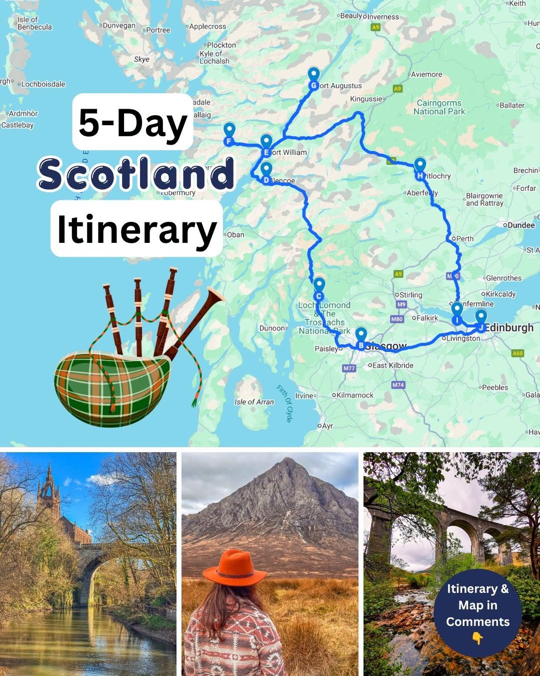 Five-Day Scotland Itinerary: Cities, Lochs, and Highlands
