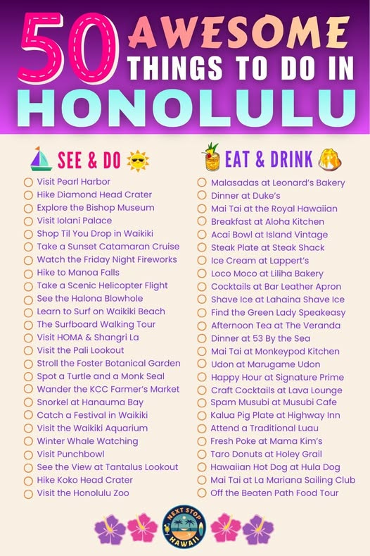 Oahu's Top Attractions And Culinary Delights