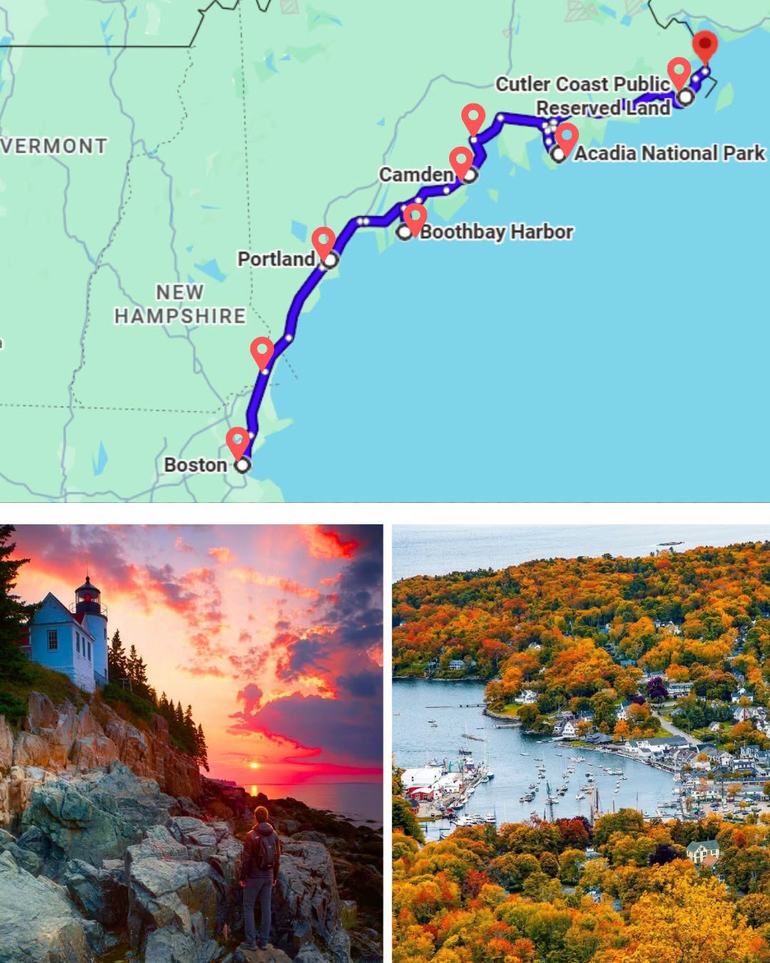 Maine Coastal Road Trip Stops From Boston