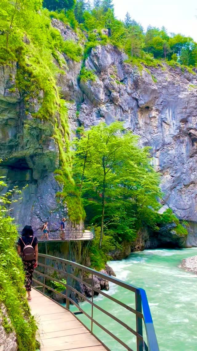 Spectacular Swiss Gorge Carved by Aare River