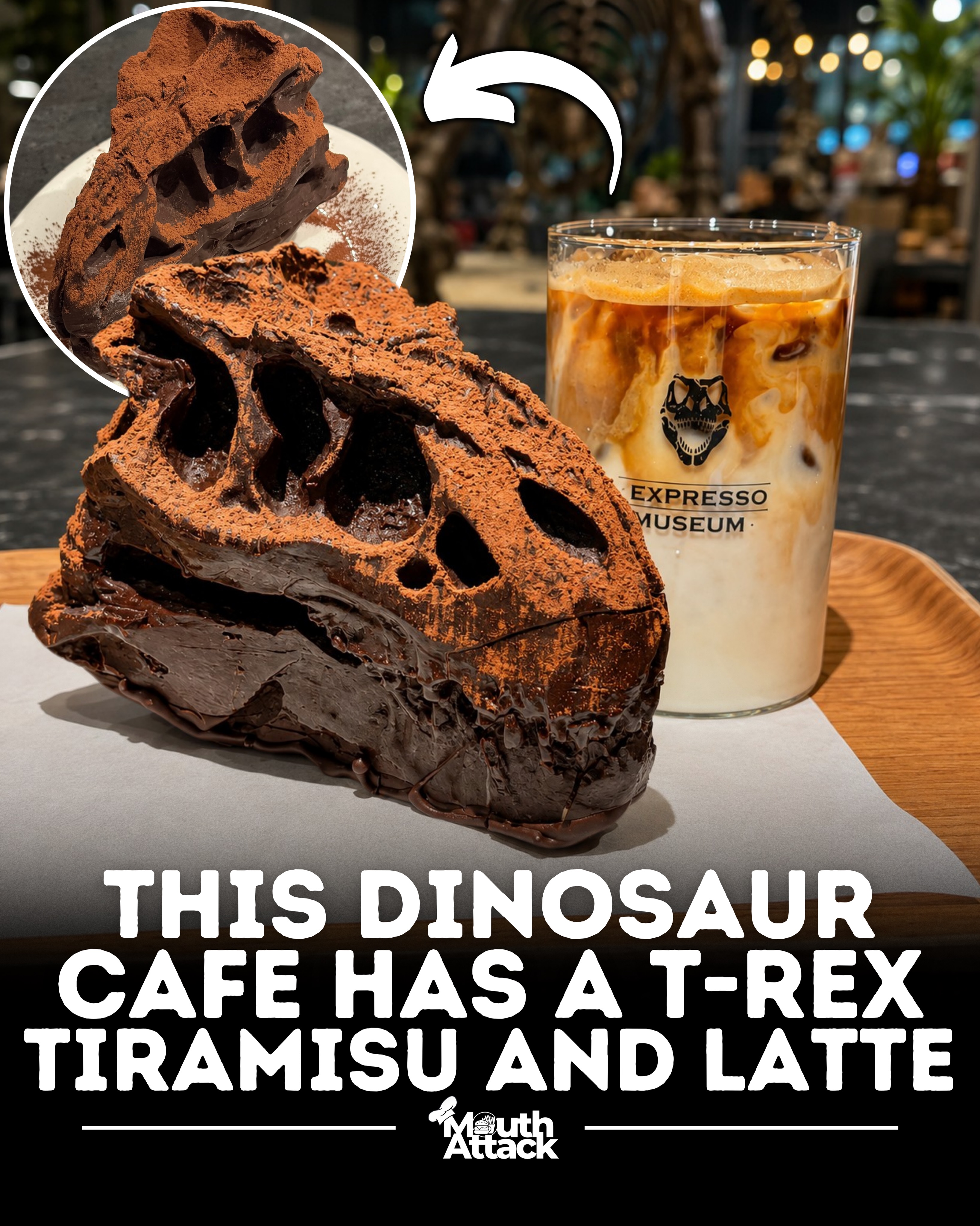 Dinosaur-Themed Cafe With Prehistoric Desserts