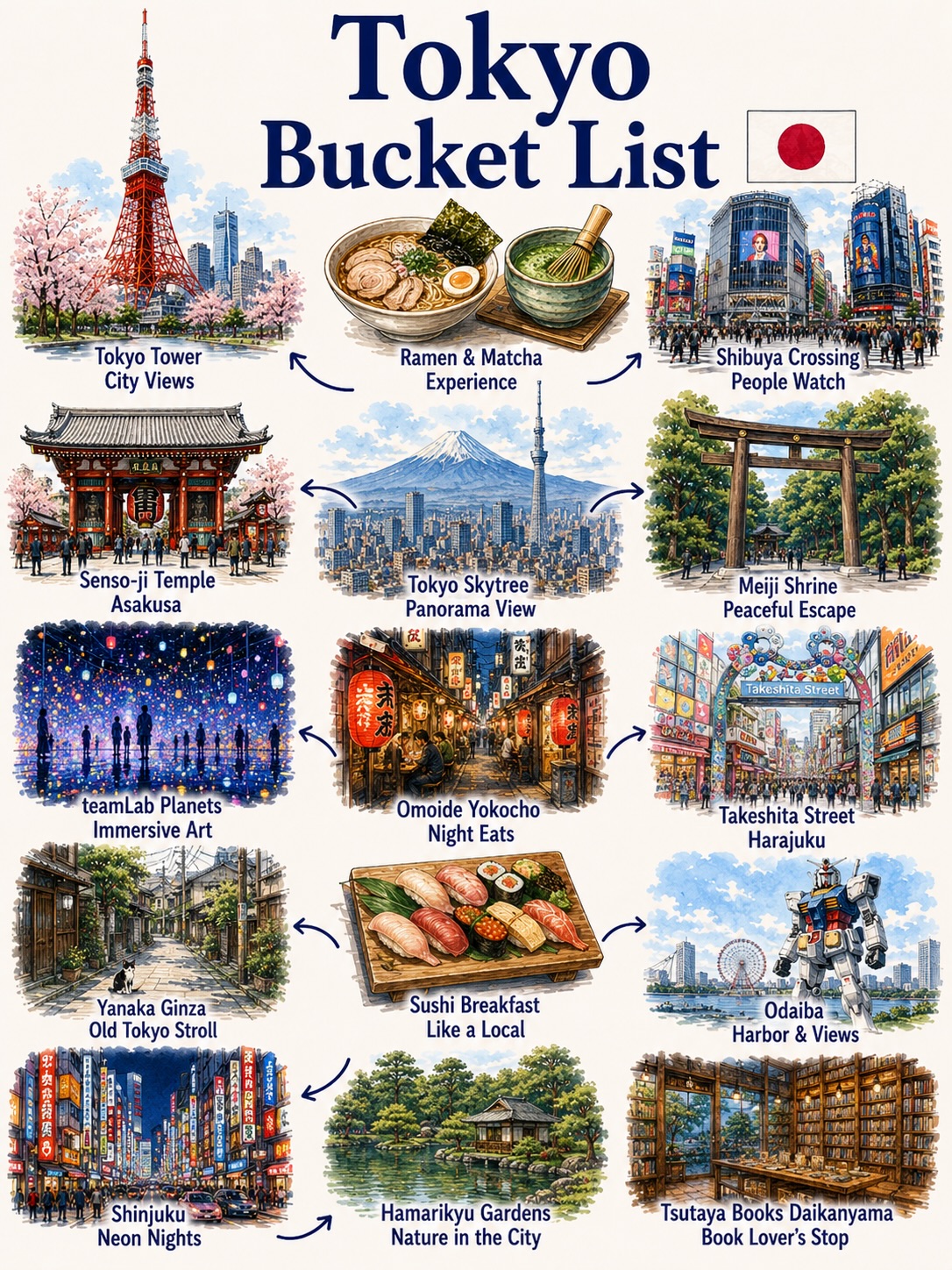 Popular Tokyo Landmarks and Attractions