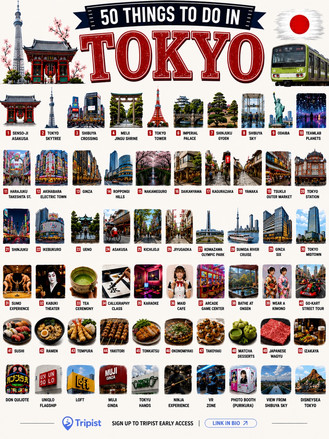Popular Tokyo Attractions And Destinations