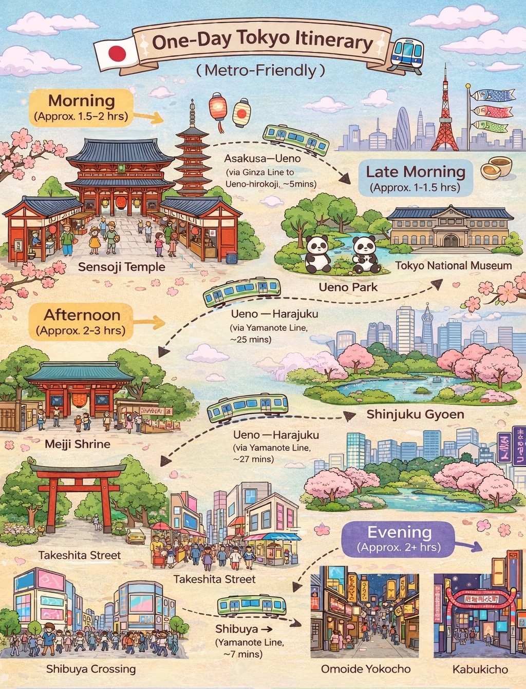 Iconic Tokyo Landmarks and Natural Wonders